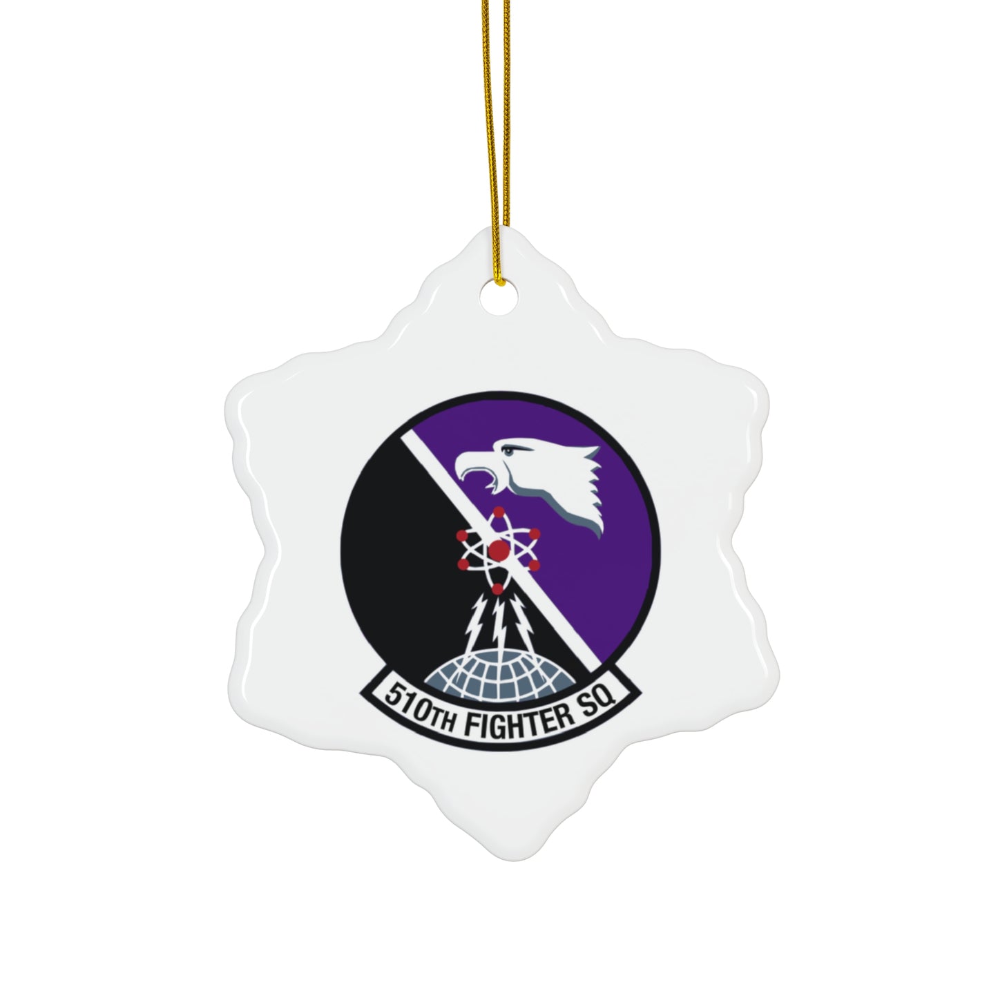 510FS "Buzzards" Ceramic Ornament, Circle or Snowflake Shape