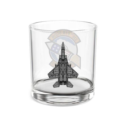 336FS "Rocketeers" Rocks Glass, 10oz with F-15E