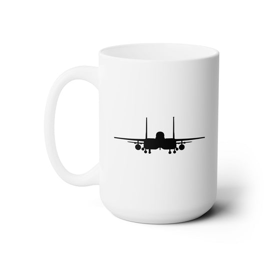 336FS & F-15E Front Silhouette Ceramic Mug 15oz