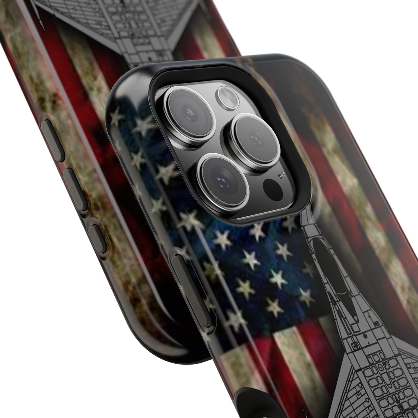 F-16 Old Glory Magnetic Tough Cases for iPhone