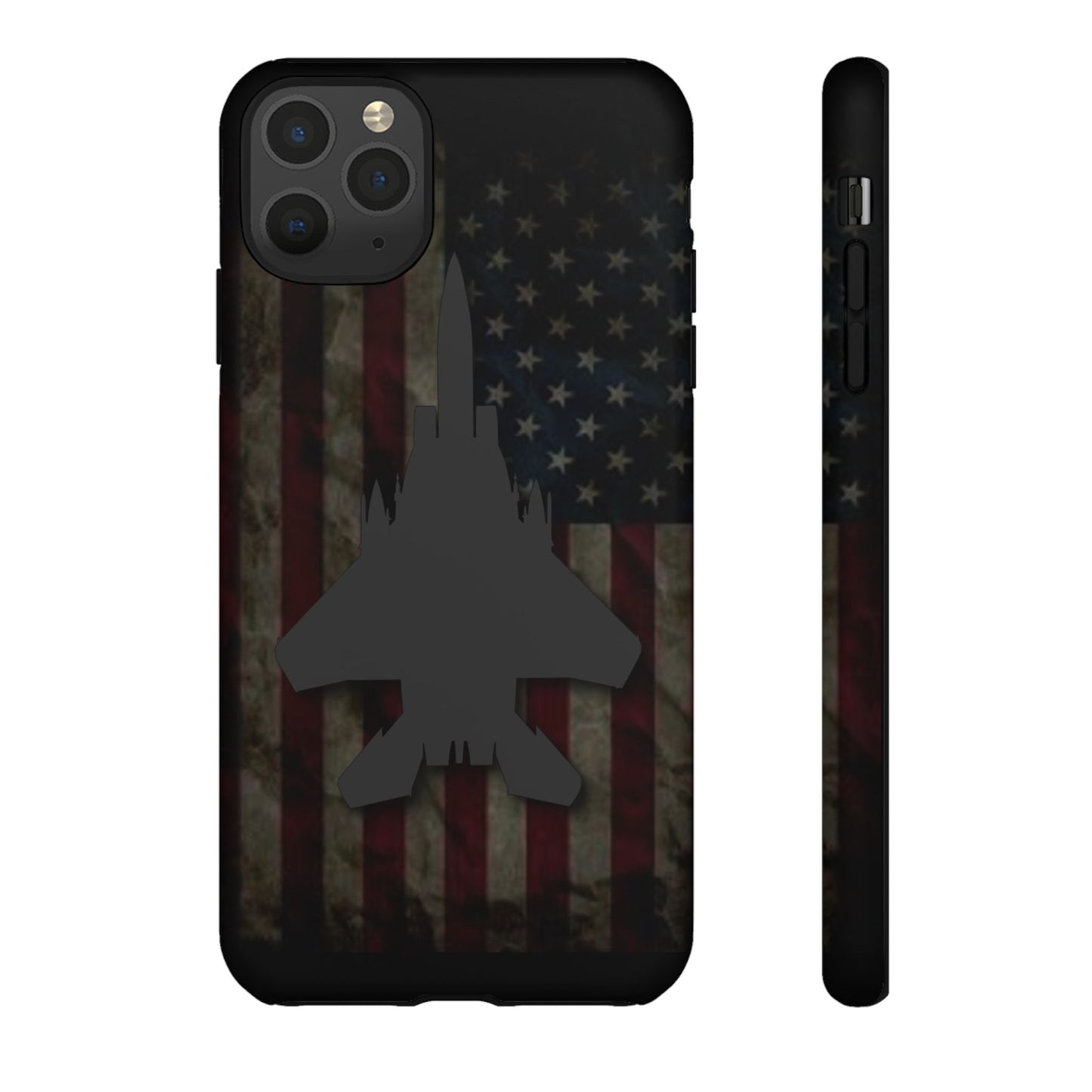 F-15E Silhouette Old Glory Tough Cases for iPhone, Samsung, Google
