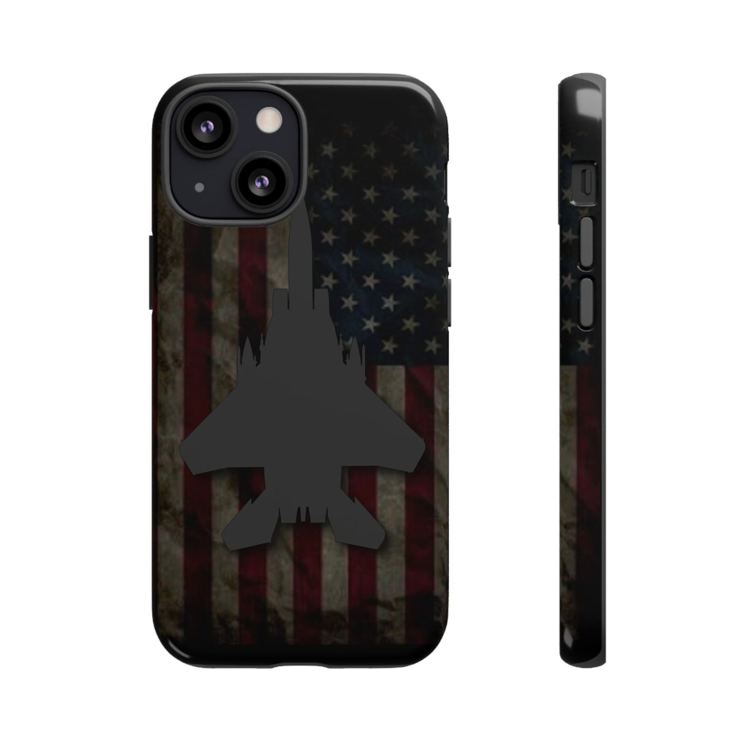 F-15E Silhouette Old Glory Tough Cases for iPhone, Samsung, Google