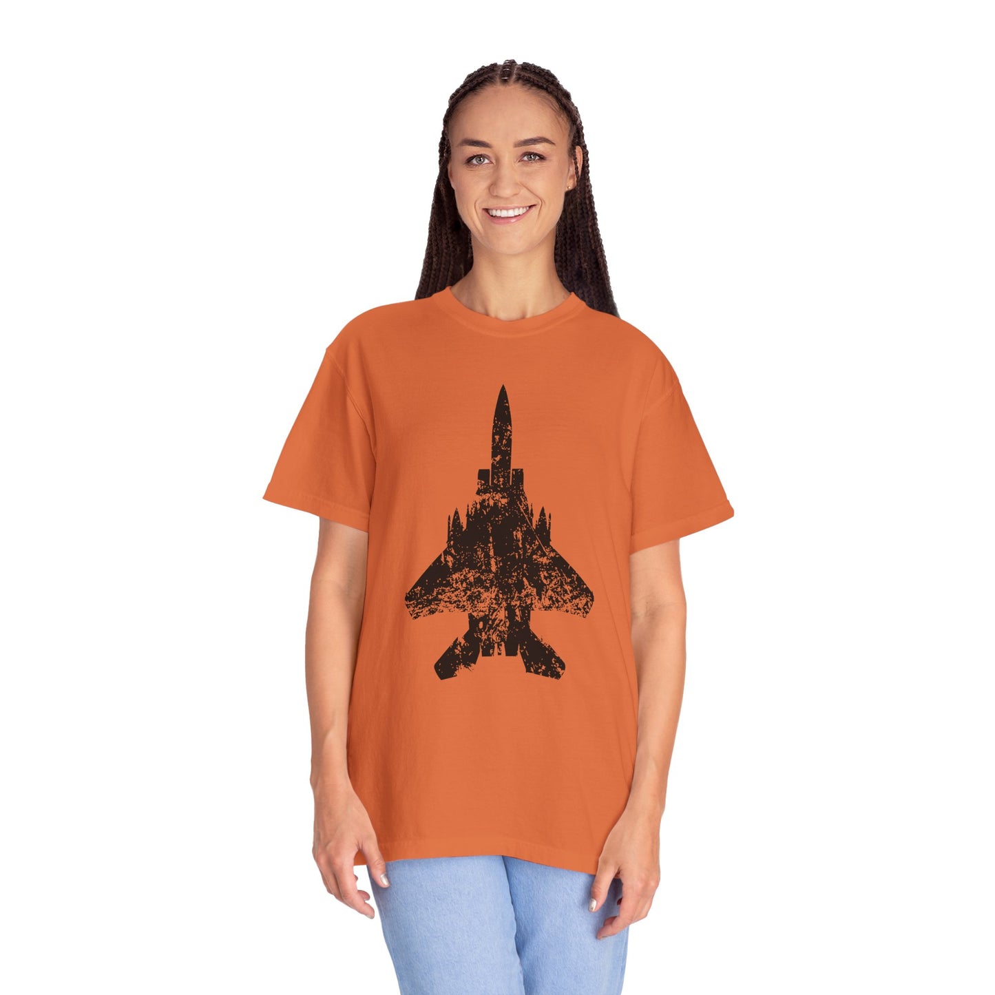 F-15E Grunge Comfort Colors Unisex T-Shirt, Casual Wear, Gift for Pilots, Aviation Lovers, Travel Enthusiasts, Plane Spotting