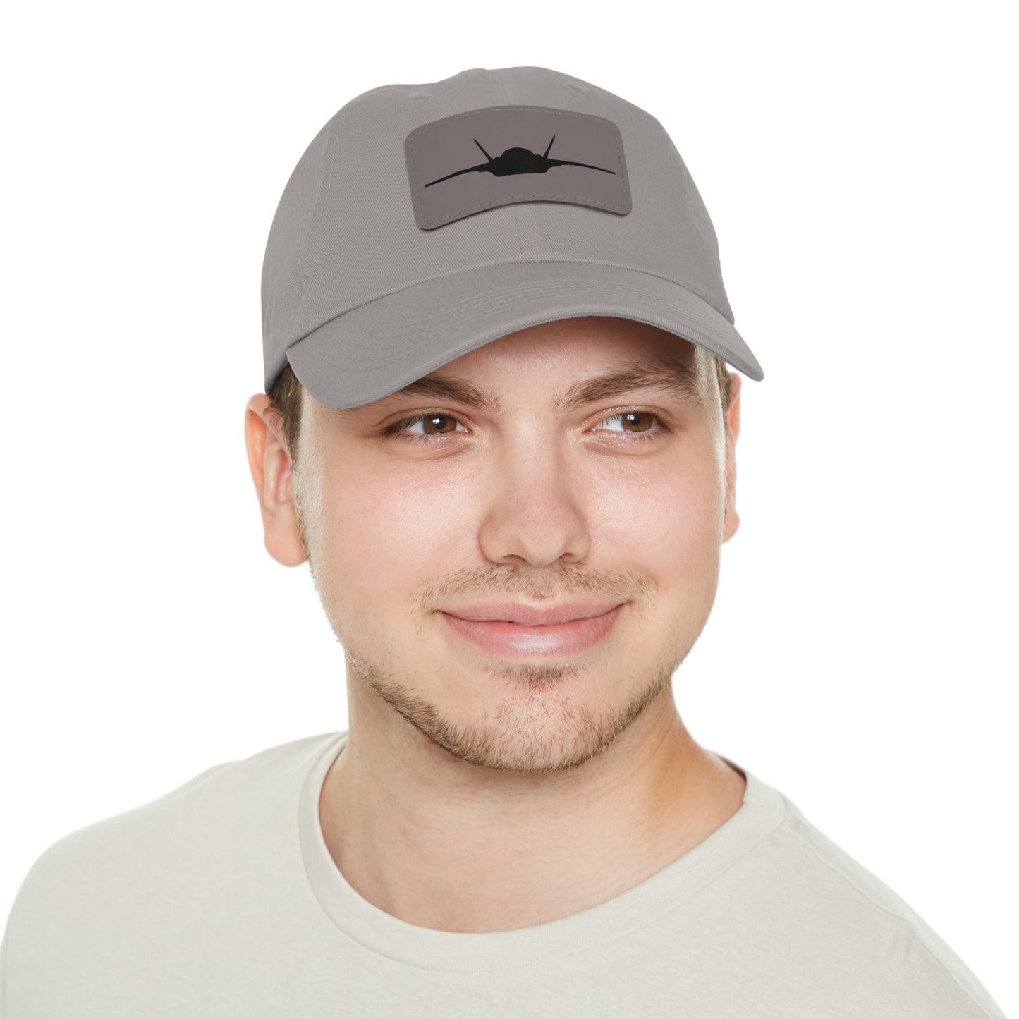 F-35B Silhouette Leather Patch Hat, Multiple Colors
