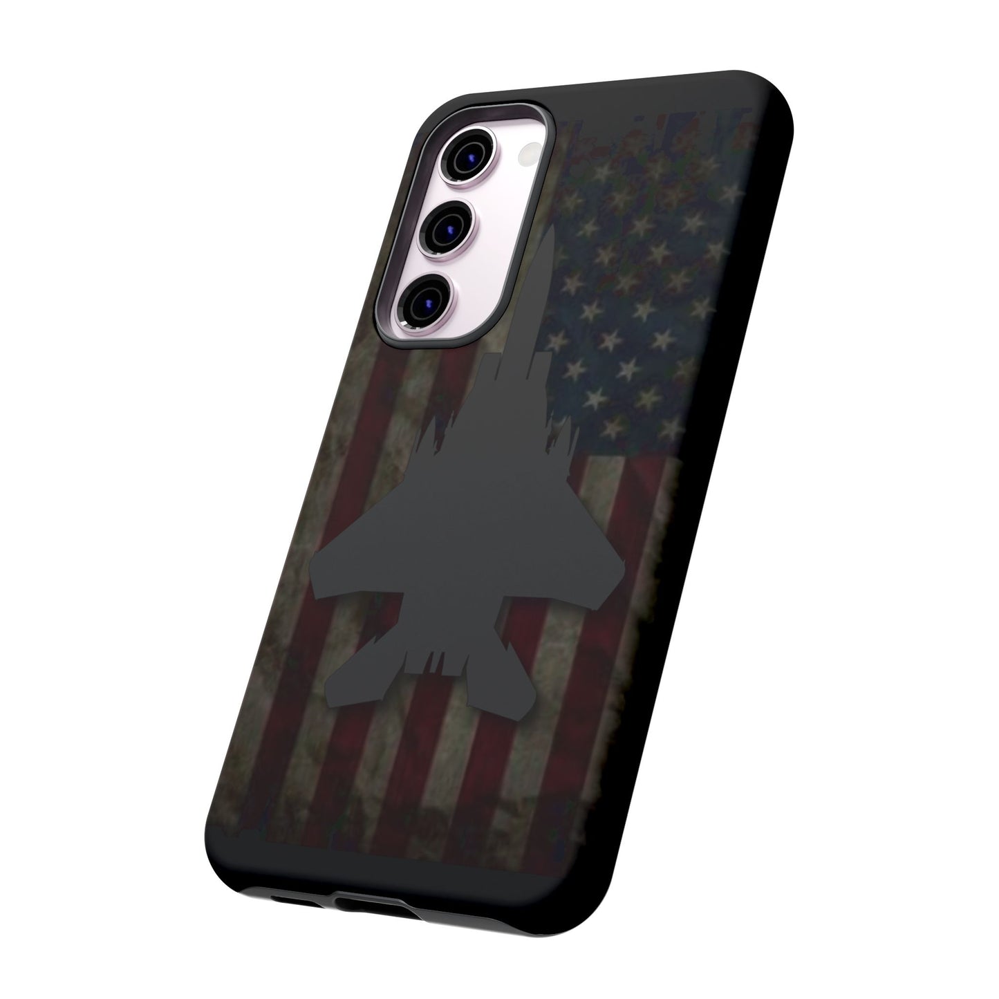 F-15E Silhouette Old Glory Tough Cases for iPhone, Samsung, Google