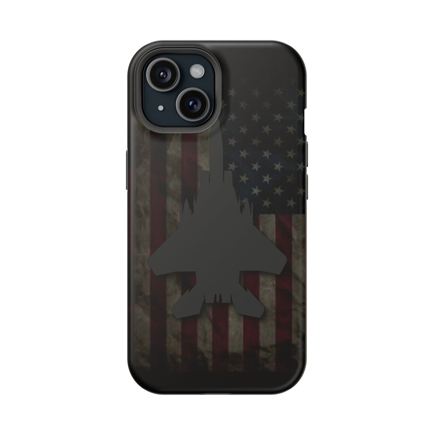 F-15E Silhouette Old Glory Magnetic Tough Cases for iPhone