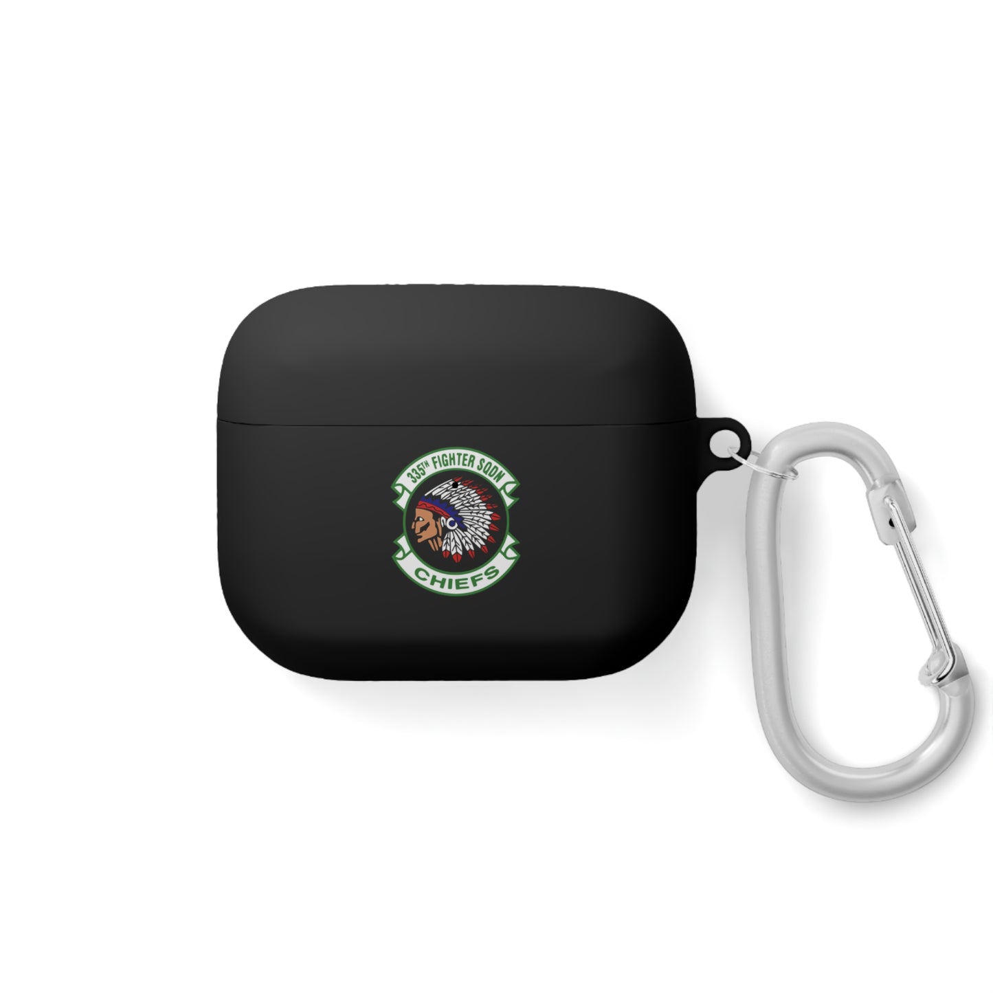 AirPods and AirPods Pro Case Cover, 335FS with F-15E Front Silhouette on Back