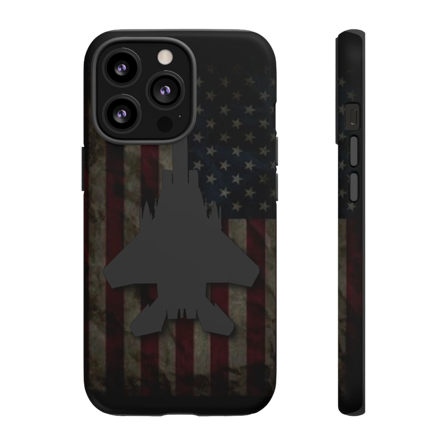 F-15E Silhouette Old Glory Tough Cases for iPhone, Samsung, Google