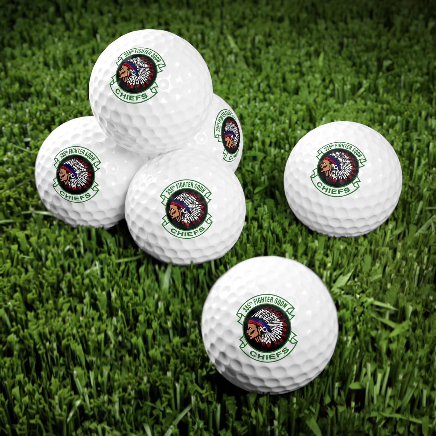 335FS "Chiefs" Golf Balls, 6pcs