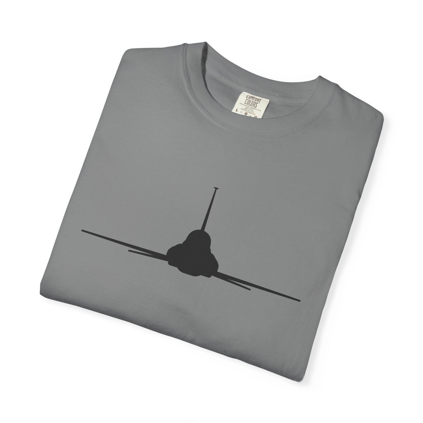T-38 Front Silhouette Comfort Colors Unisex T-Shirt with Airplane Design, Casual Wear, Gift for Pilots, Aviation Lovers, Travel Enthusiasts, Plane Spotting