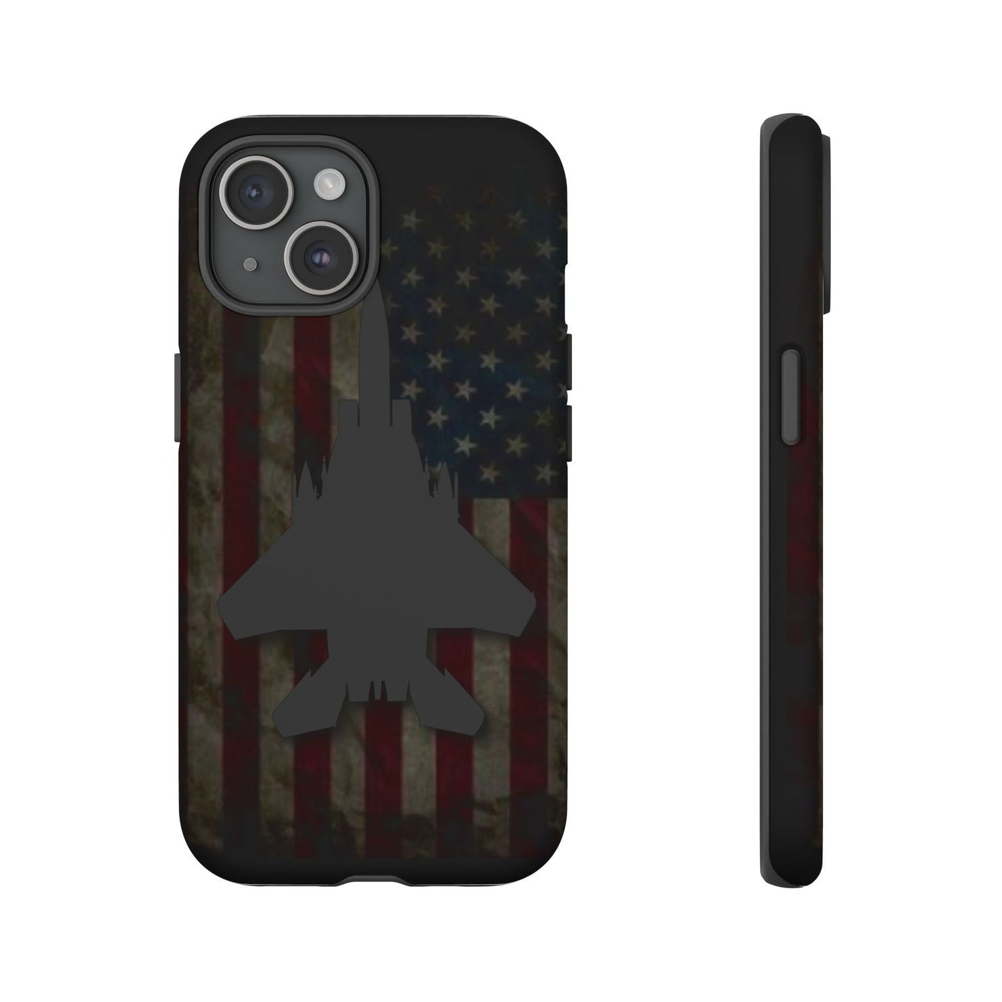 F-15E Silhouette Old Glory Tough Cases for iPhone, Samsung, Google