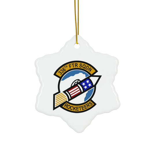 336FS "Rocketeers" Ceramic Ornament, Circle or Snowflake Shape