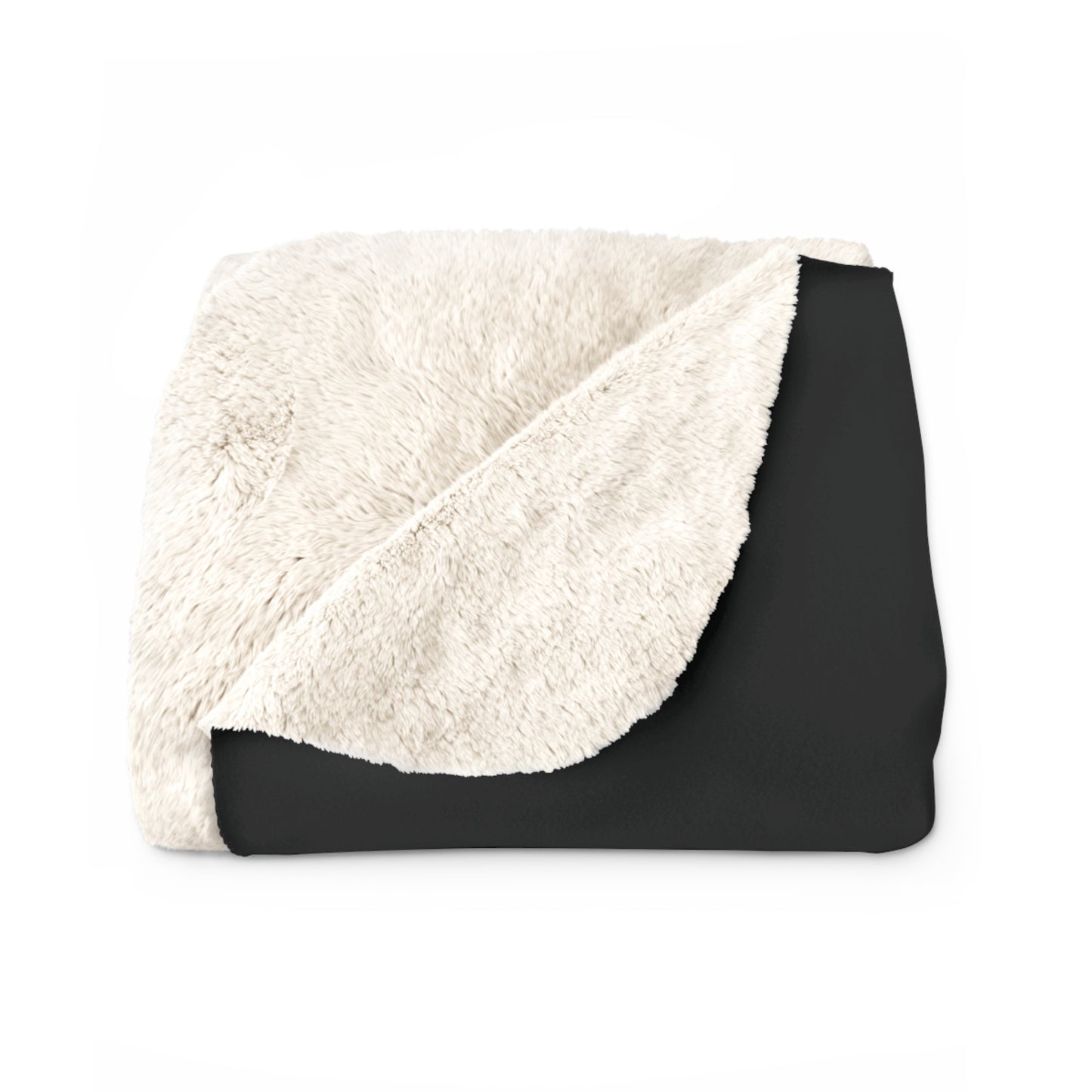 Black Sherpa Blanket with F-15E Silhouette Graphic