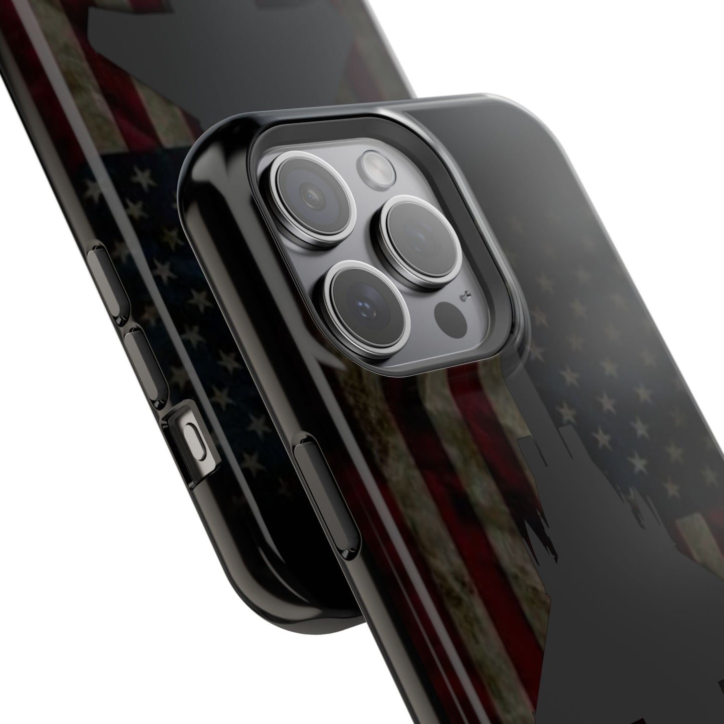 F-15E Silhouette Old Glory Magnetic Tough Cases for iPhone