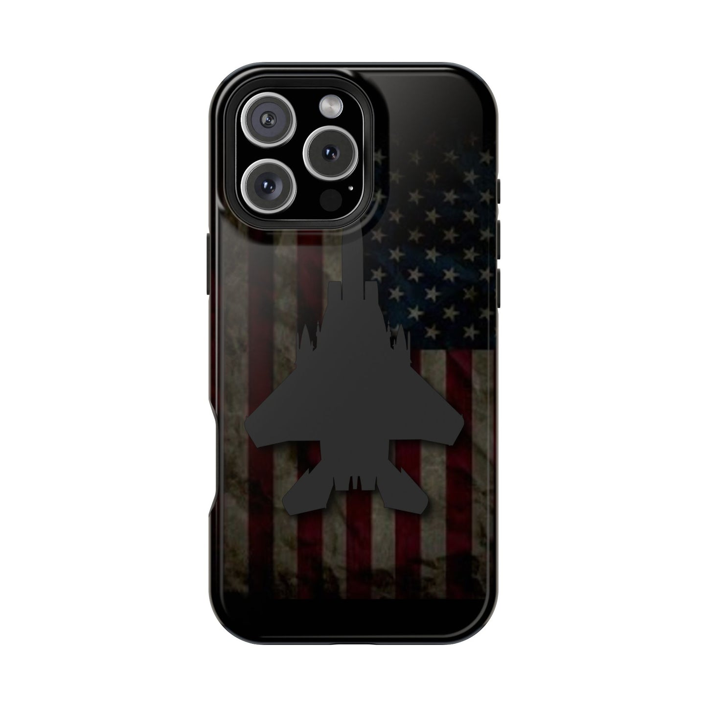 F-15E Silhouette Old Glory Magnetic Tough Cases for iPhone