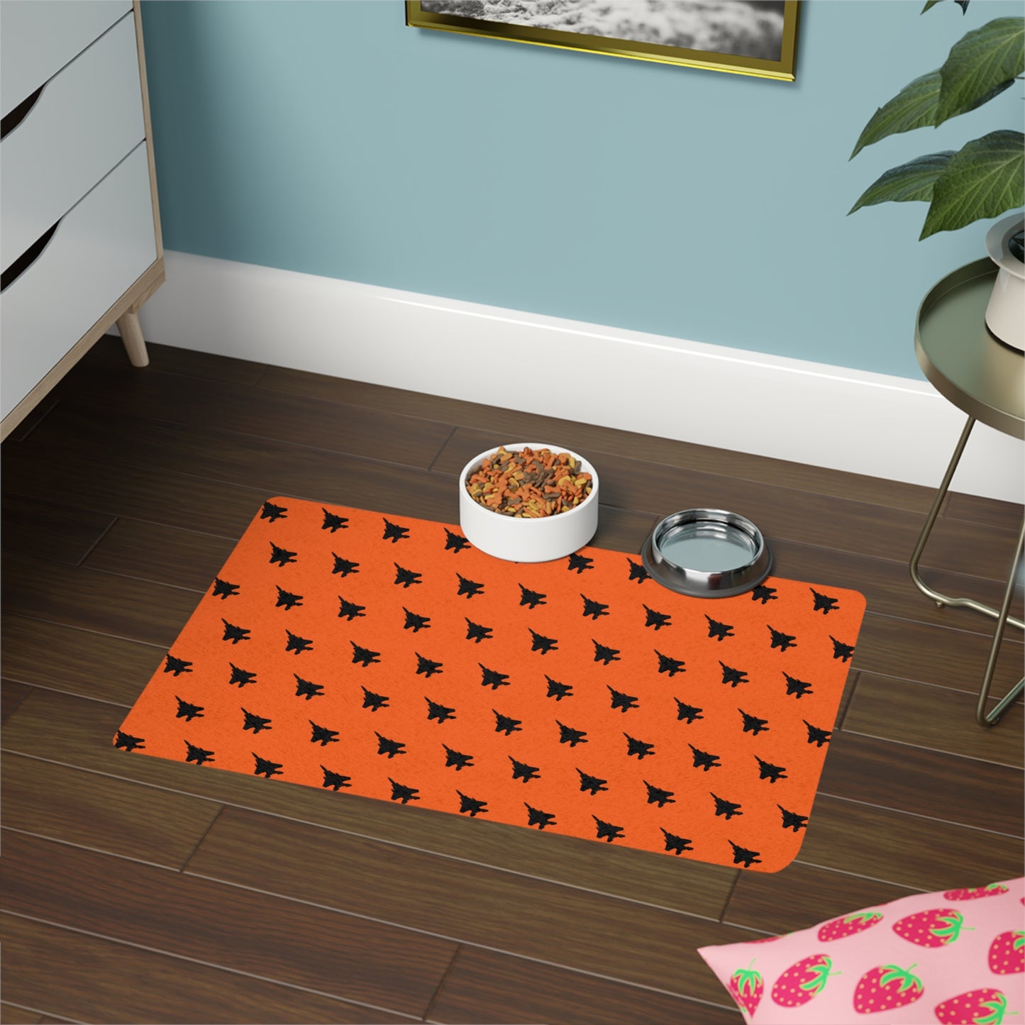 F-15E Pet Food Mat Orange (12x18)