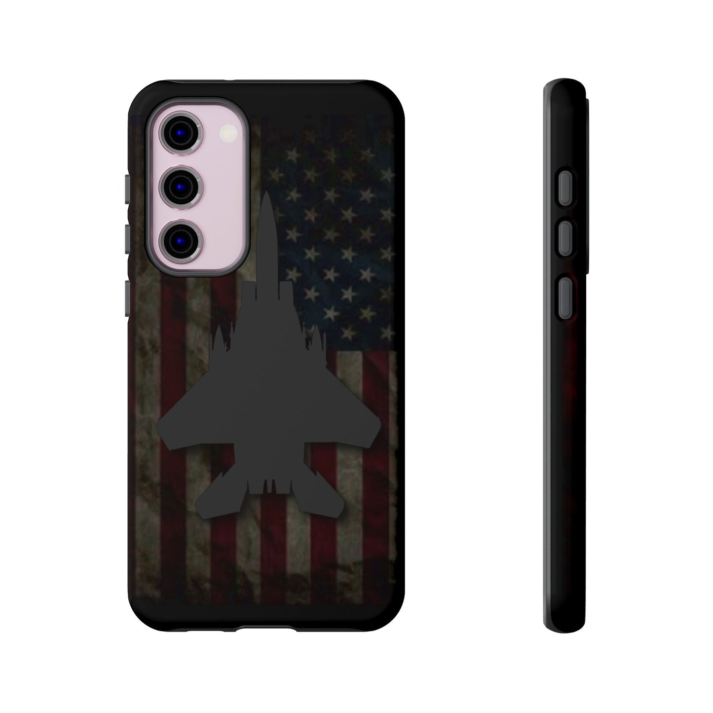 F-15E Silhouette Old Glory Tough Cases for iPhone, Samsung, Google