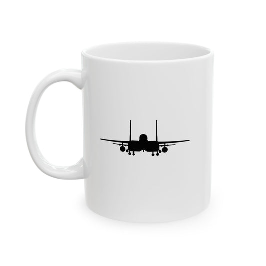F-15E Day/Night & Front Silhouette Ceramic Mug 11oz