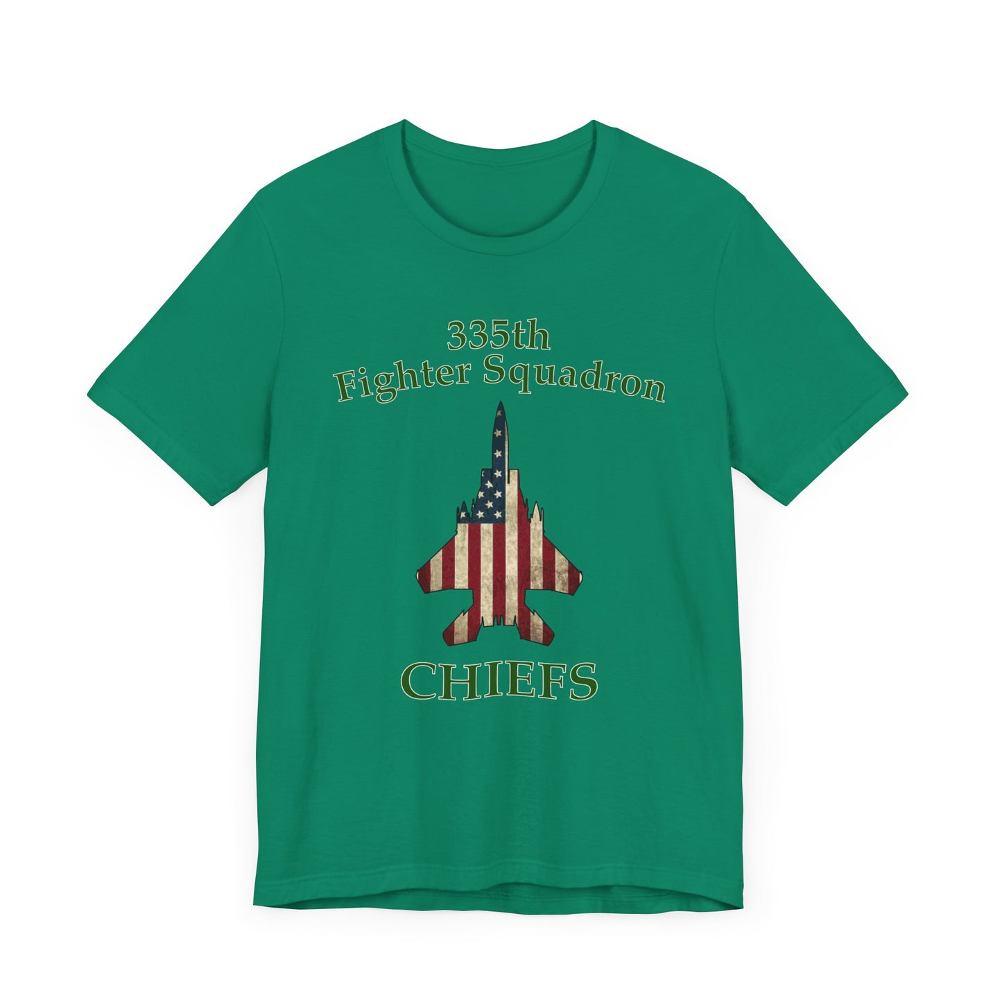 335FS Chiefs Eagle Flag Unisex Jersey Short Sleeve Tee, Multiple Colors