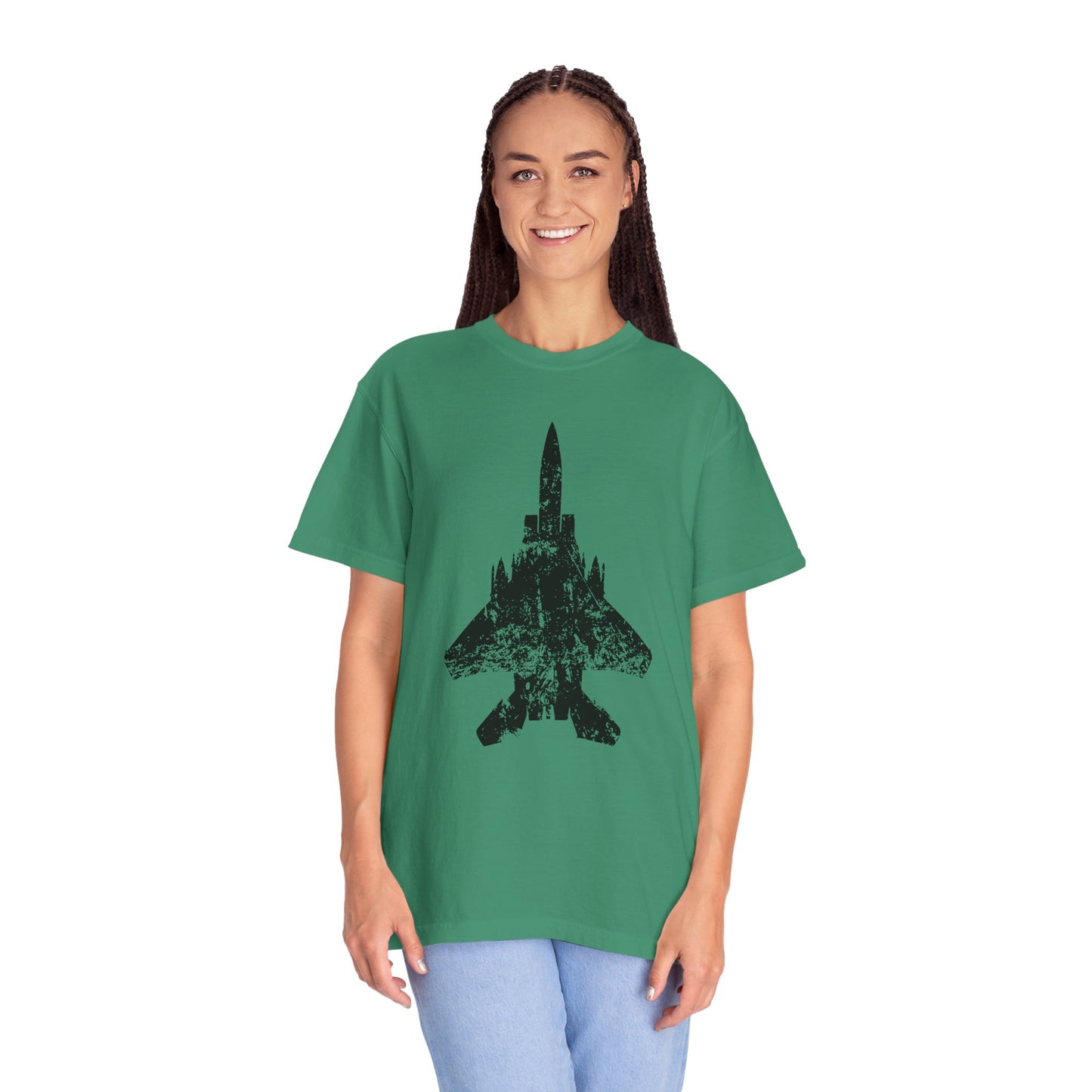 F-15E Grunge Comfort Colors Unisex T-Shirt, Casual Wear, Gift for Pilots, Aviation Lovers, Travel Enthusiasts, Plane Spotting