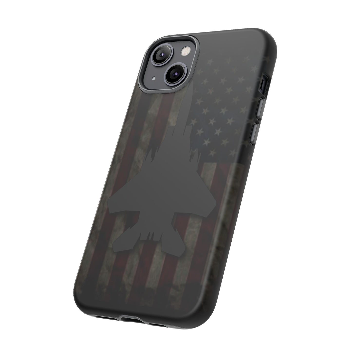 F-15E Silhouette Old Glory Tough Cases for iPhone, Samsung, Google
