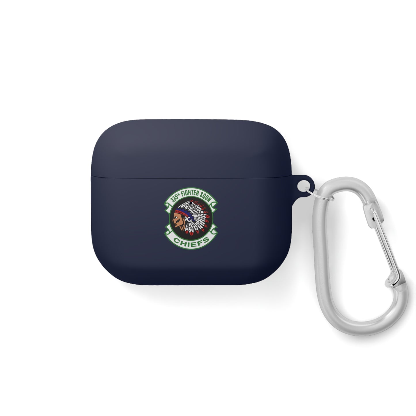 AirPods and AirPods Pro Case Cover, 335FS with F-15E Front Silhouette on Back