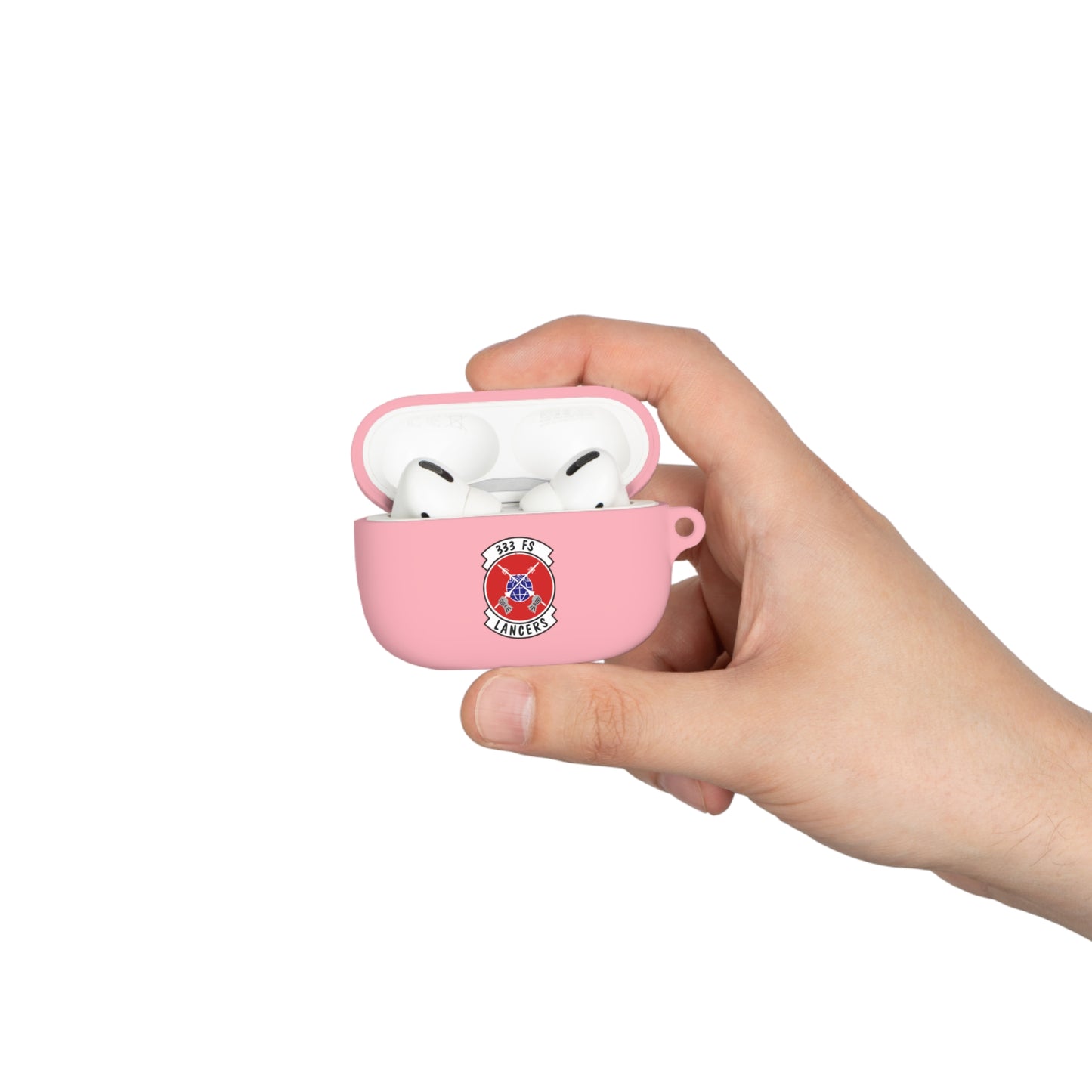 AirPods and AirPods Pro Case Cover, 333FS with F-15E Front Silhouette on Back