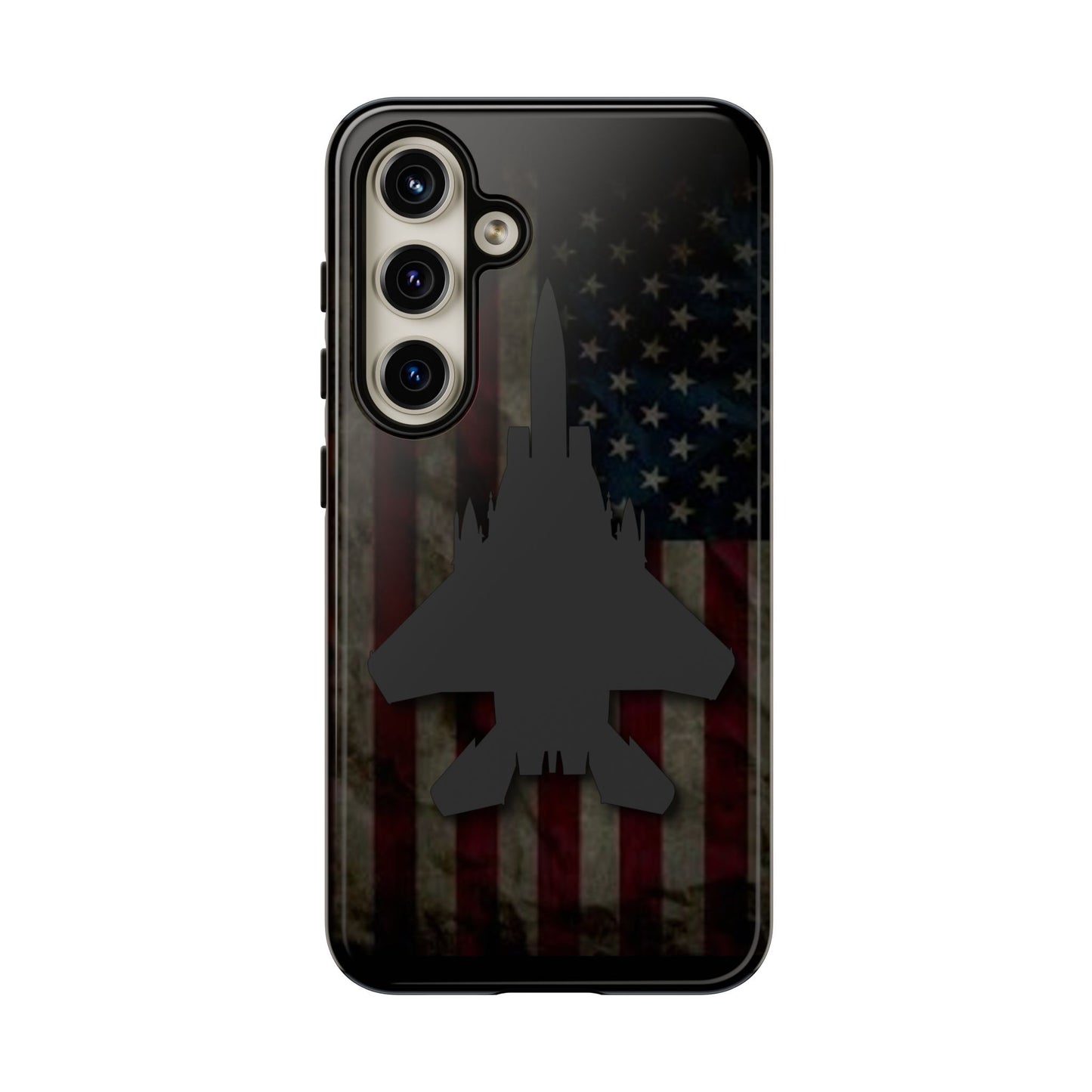 F-15E Silhouette Old Glory Tough Cases for iPhone, Samsung, Google