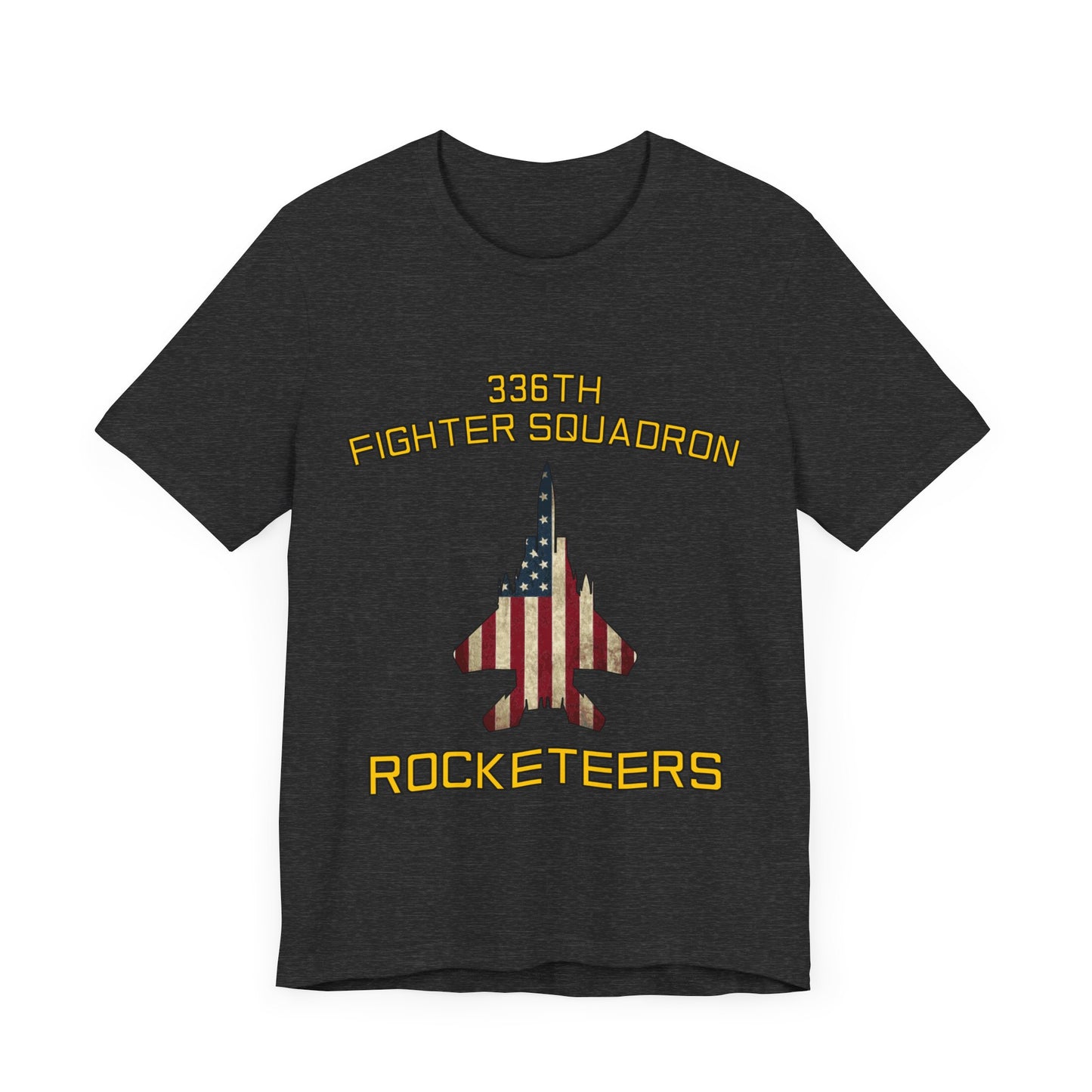 336FS Rocketeers Eagle Flag Unisex Jersey Short Sleeve Tee, Multiple Colors