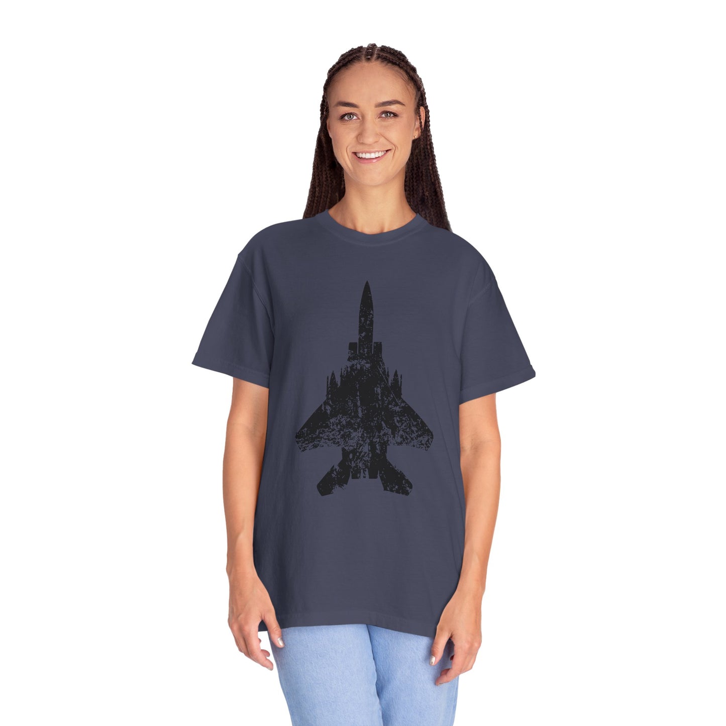 F-15E Grunge Comfort Colors Unisex T-Shirt, Casual Wear, Gift for Pilots, Aviation Lovers, Travel Enthusiasts, Plane Spotting