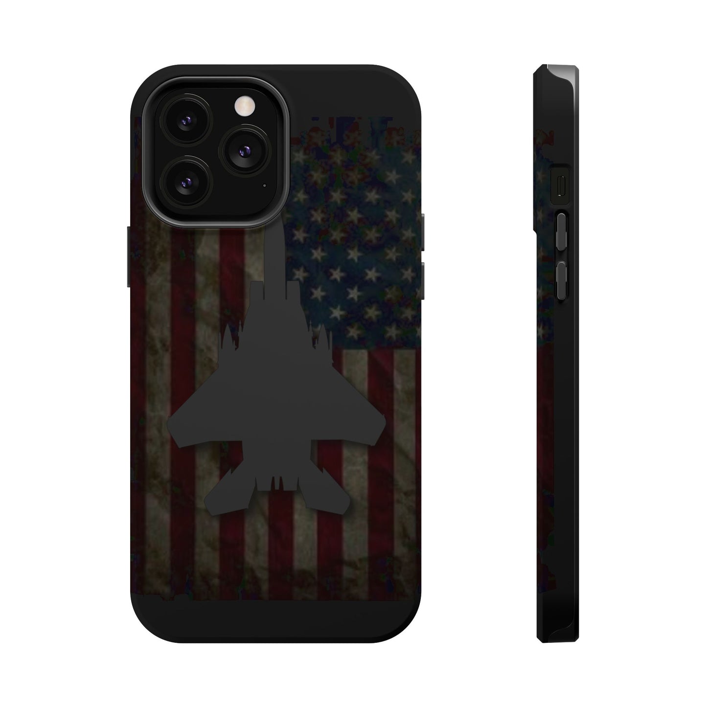 F-15E Silhouette Old Glory Magnetic Tough Cases for iPhone