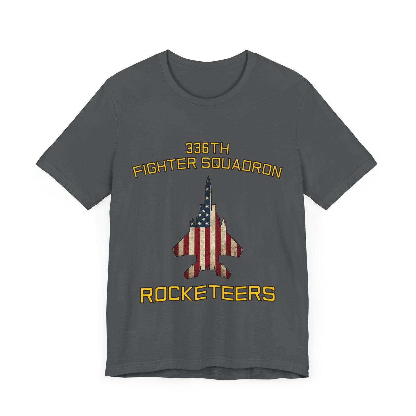336FS Rocketeers Eagle Flag Unisex Jersey Short Sleeve Tee, Multiple Colors