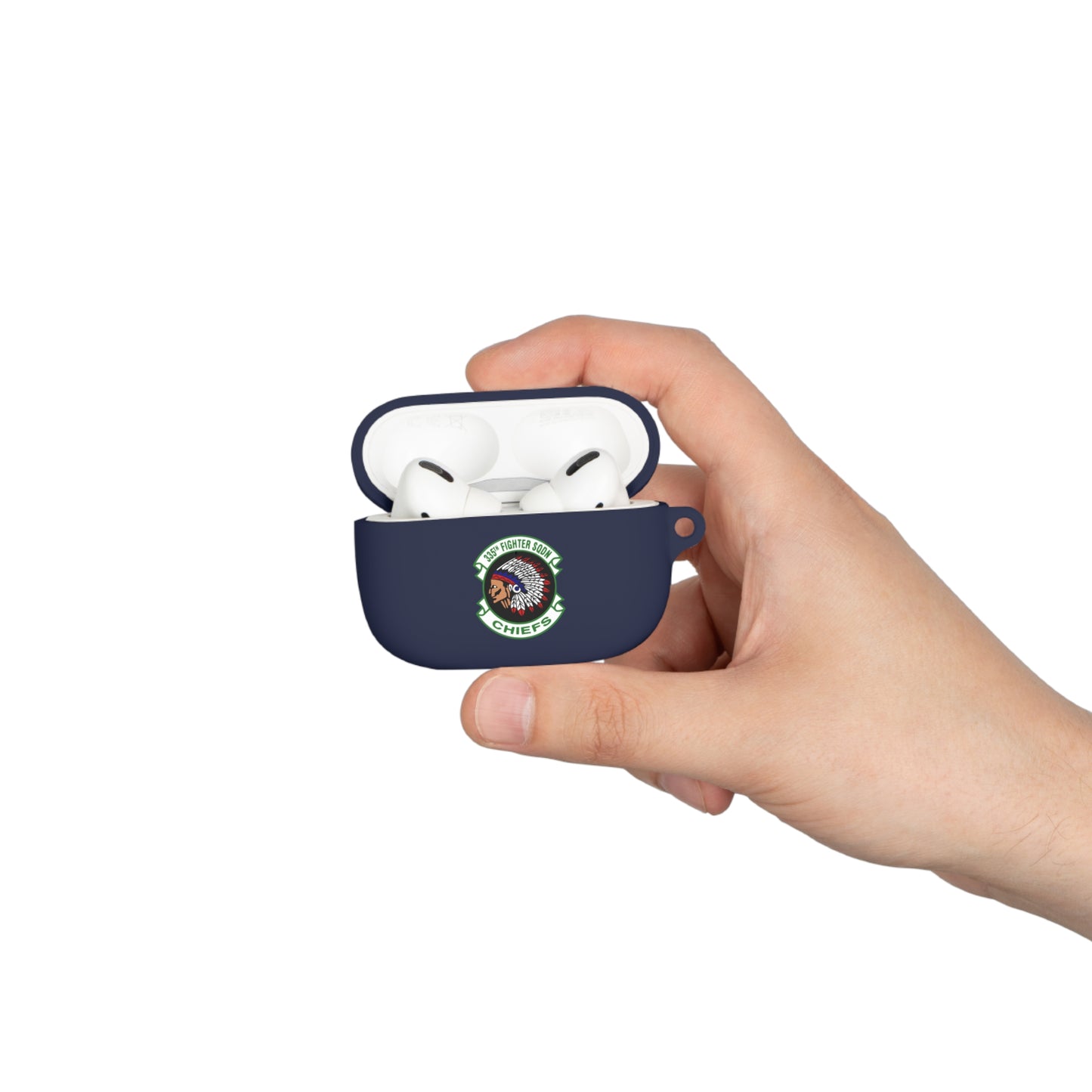 AirPods and AirPods Pro Case Cover, 335FS with F-15E Front Silhouette on Back