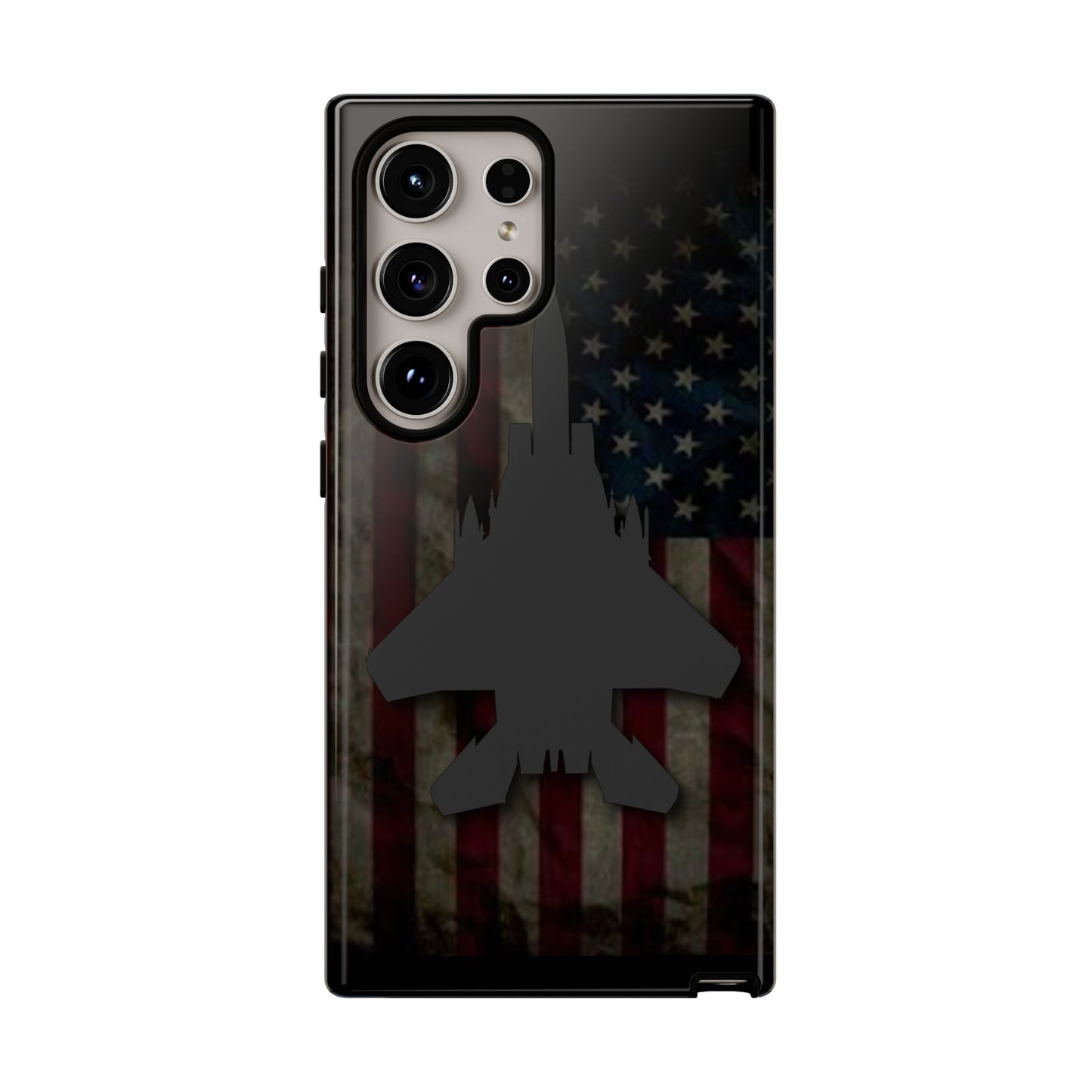 F-15E Silhouette Old Glory Tough Cases for iPhone, Samsung, Google