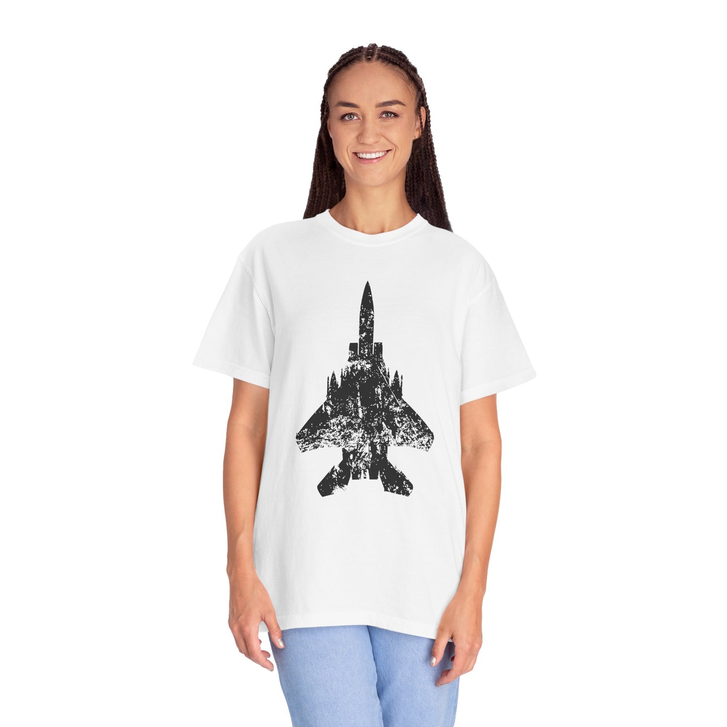 F-15E Grunge Comfort Colors Unisex T-Shirt, Casual Wear, Gift for Pilots, Aviation Lovers, Travel Enthusiasts, Plane Spotting