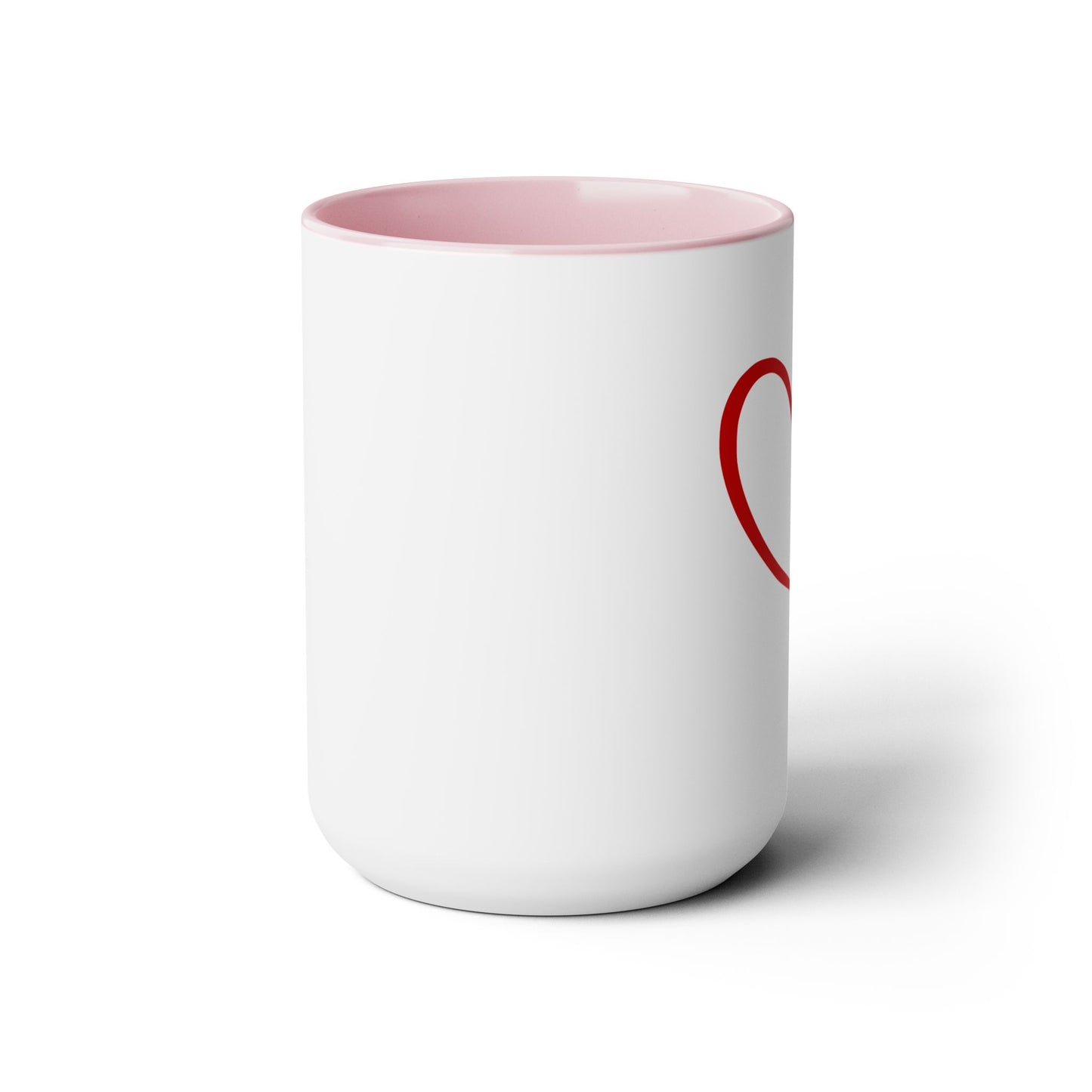 F-35 Two-Tone Heart Contrail Coffee Mugs, 15oz