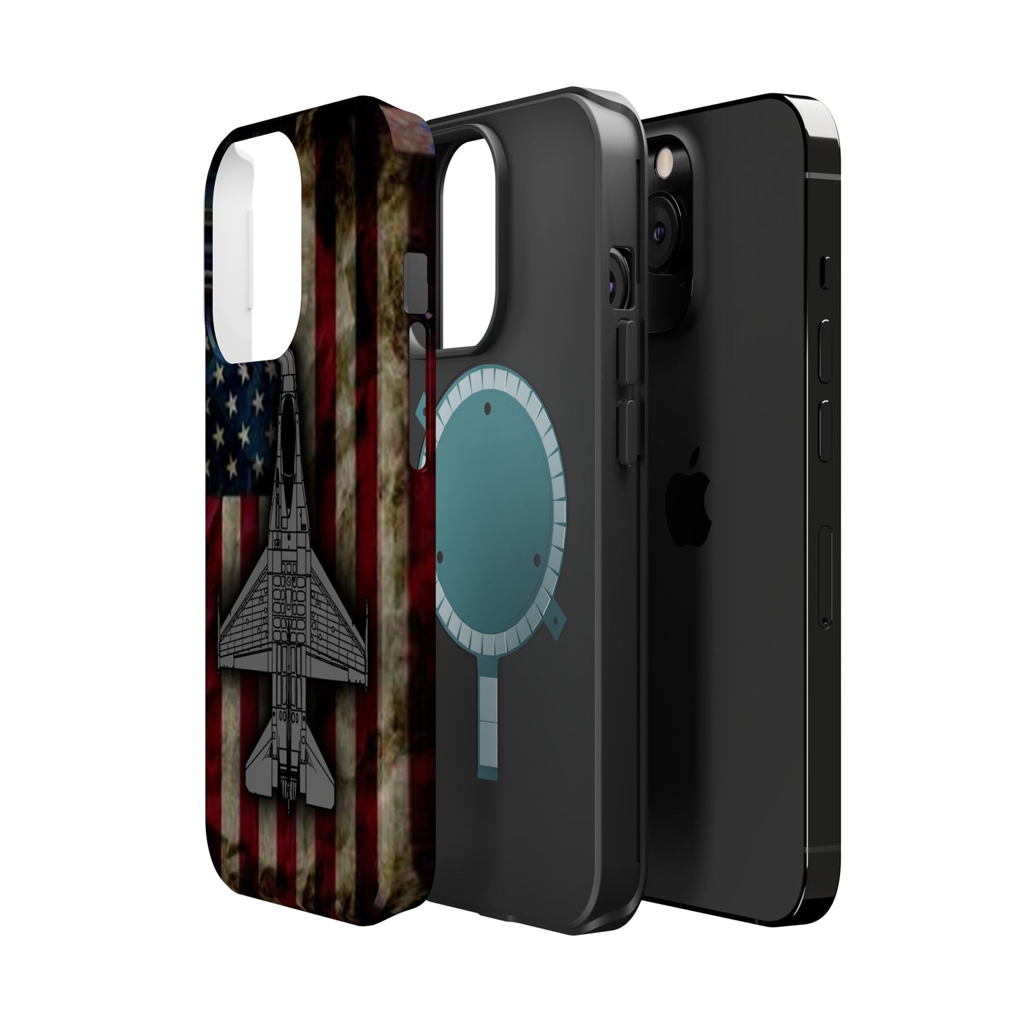 F-16 Old Glory Magnetic Tough Cases for iPhone