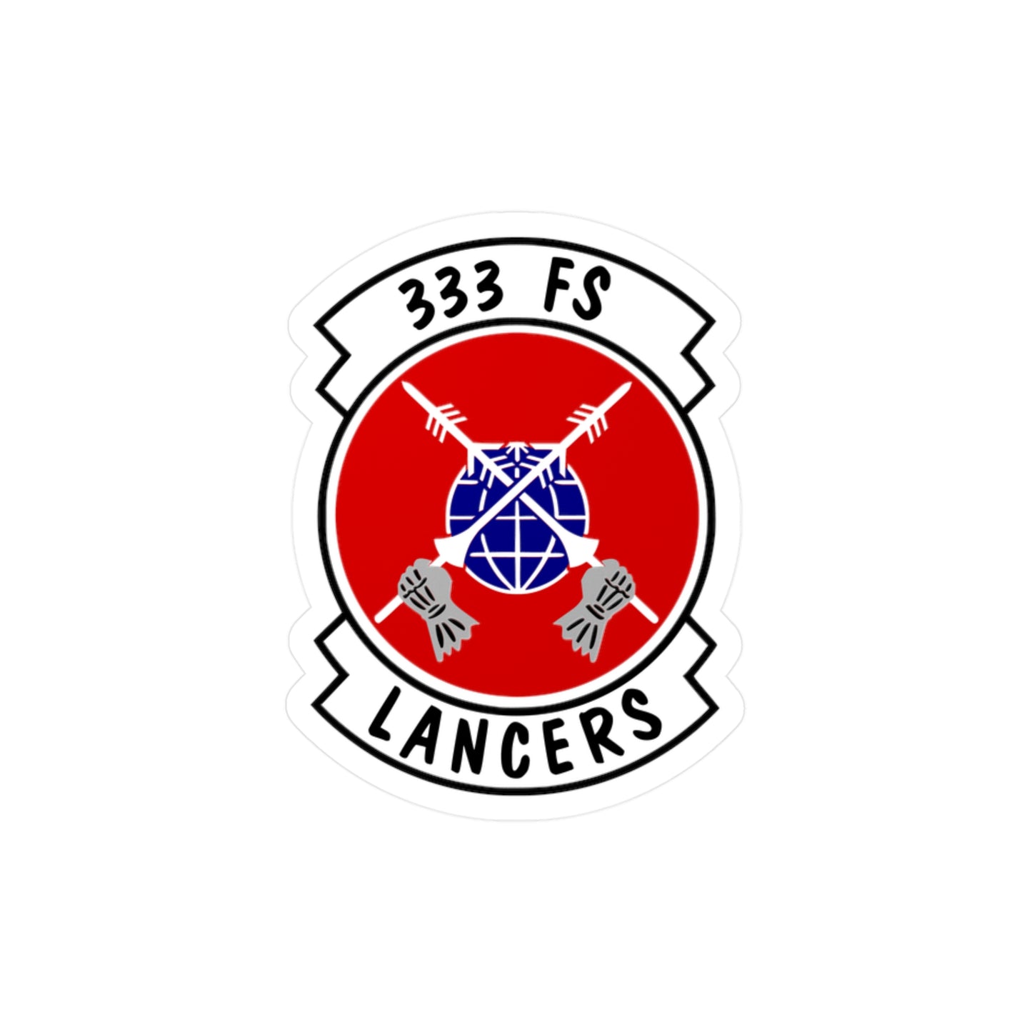 333FS "Lancers" Vinyl Decal, Indoor/Outdoor, 4 Sizes Available