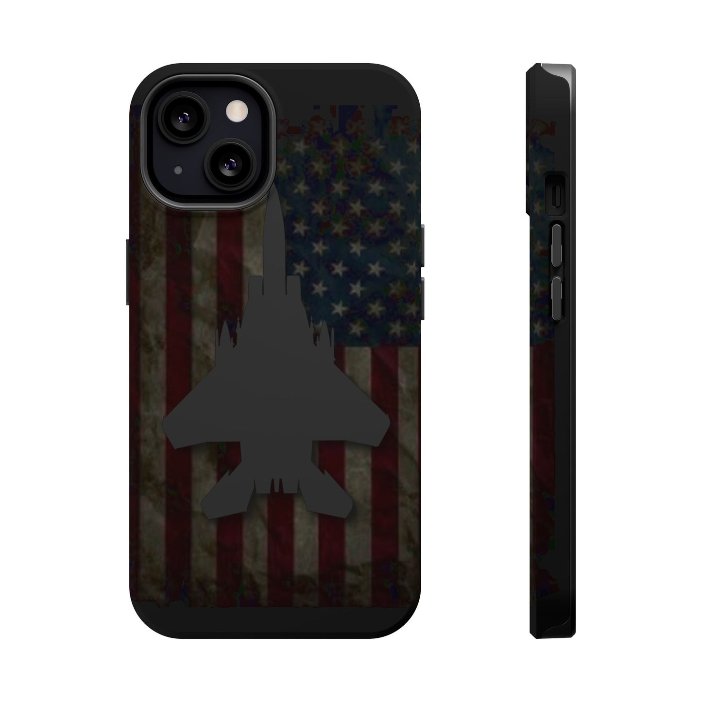 F-15E Silhouette Old Glory Magnetic Tough Cases for iPhone