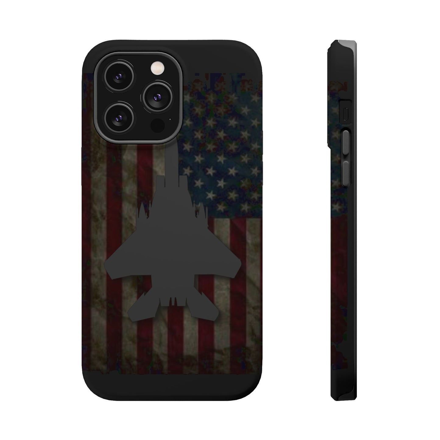 F-15E Silhouette Old Glory Magnetic Tough Cases for iPhone