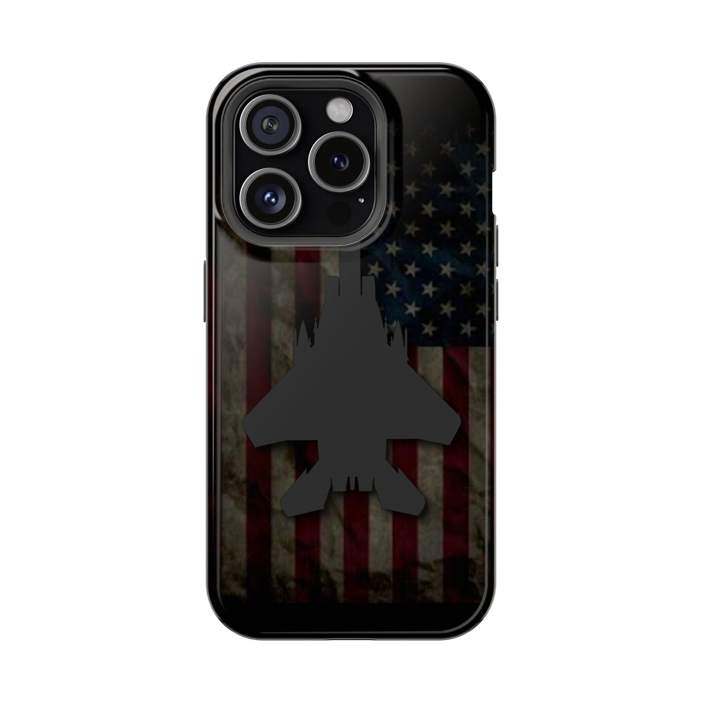 F-15E Silhouette Old Glory Magnetic Tough Cases for iPhone