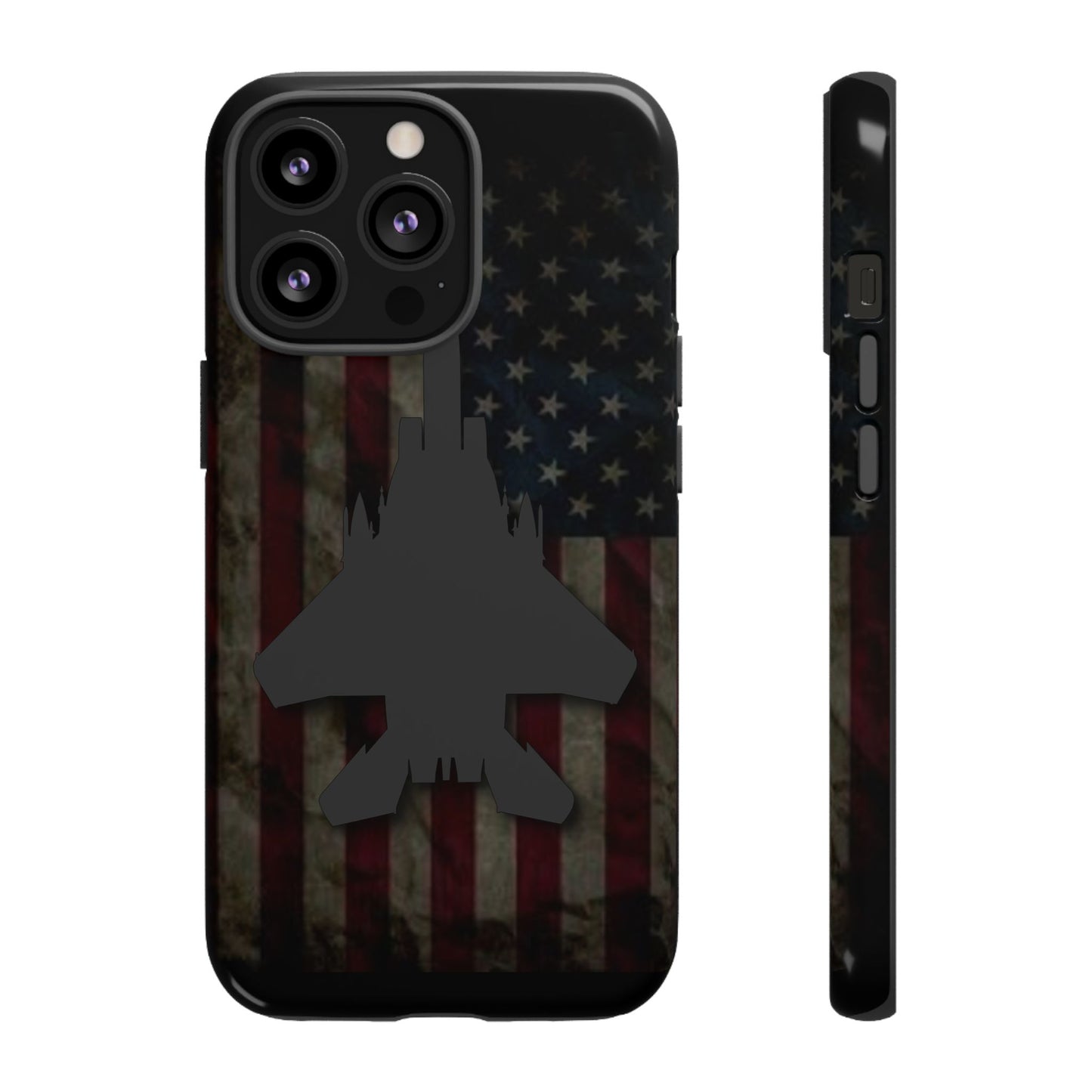 F-15E Silhouette Old Glory Tough Cases for iPhone, Samsung, Google
