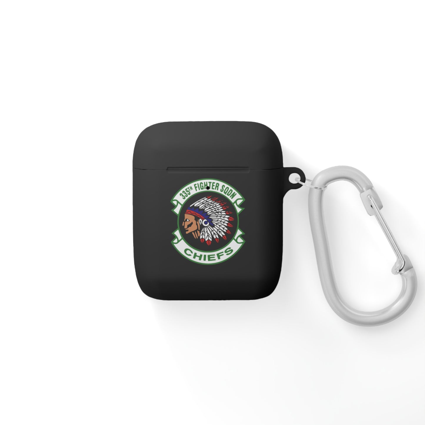 AirPods and AirPods Pro Case Cover, 335FS with F-15E Front Silhouette on Back
