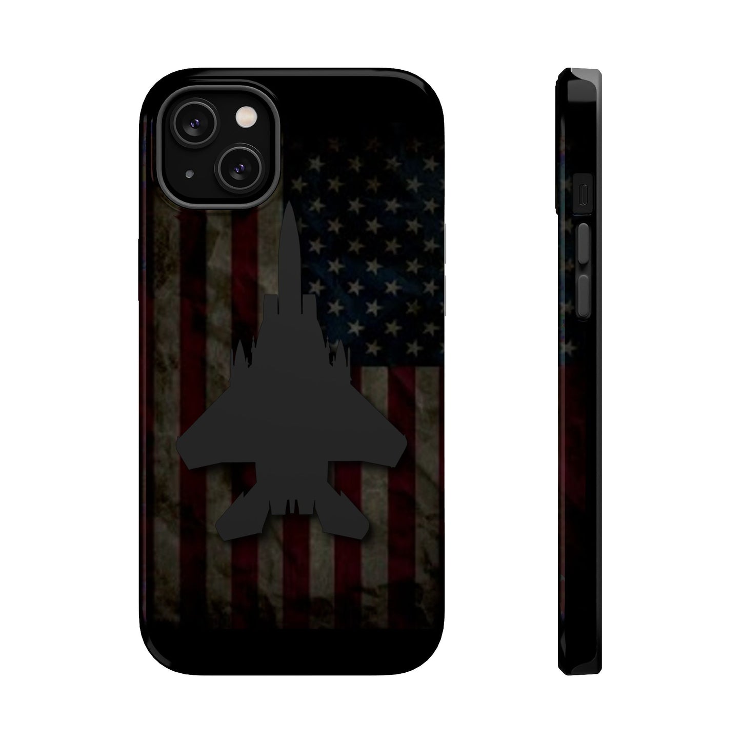 F-15E Silhouette Old Glory Magnetic Tough Cases for iPhone