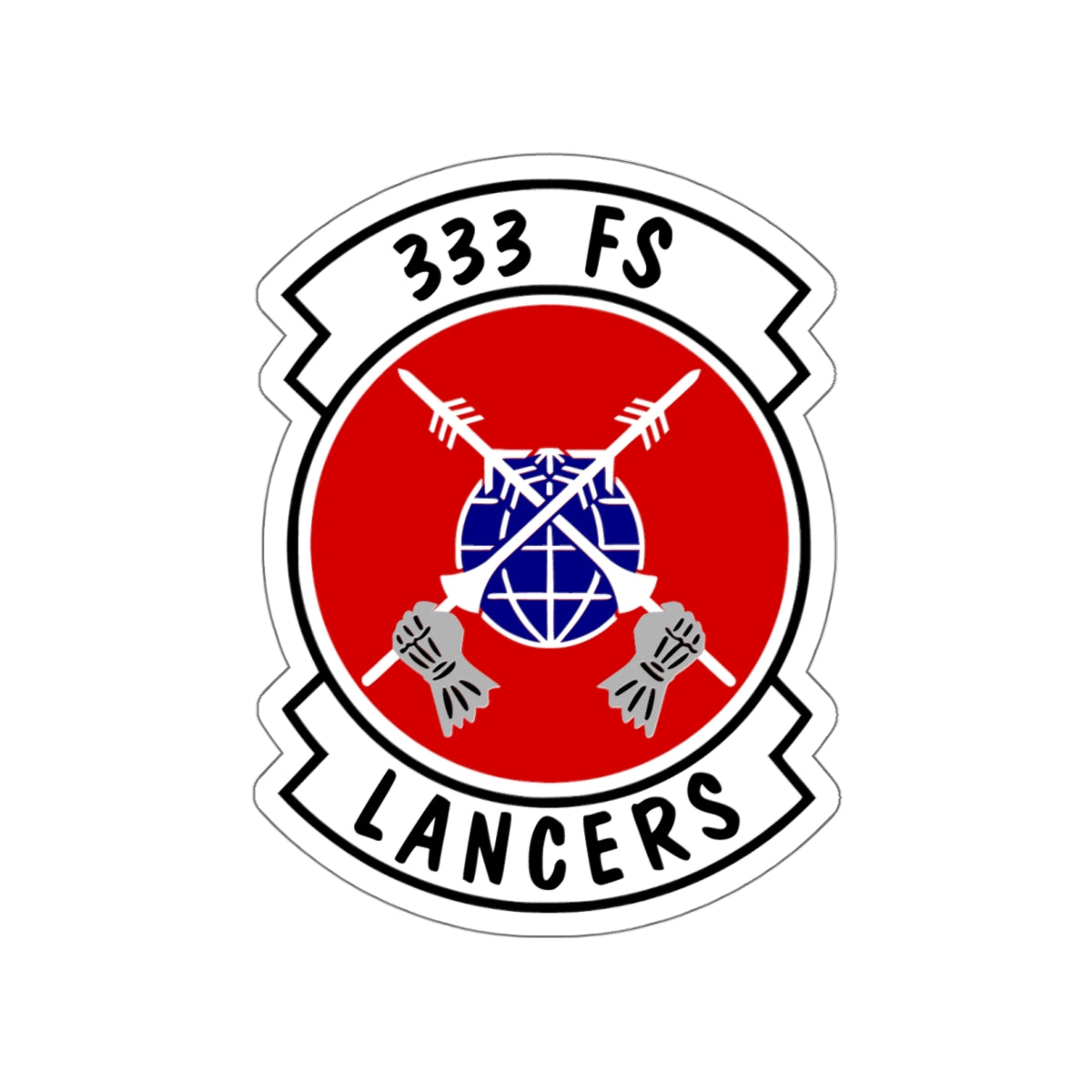 333FS Indoor/Outdoor Die-Cut Stickers, 3 Sizes Available