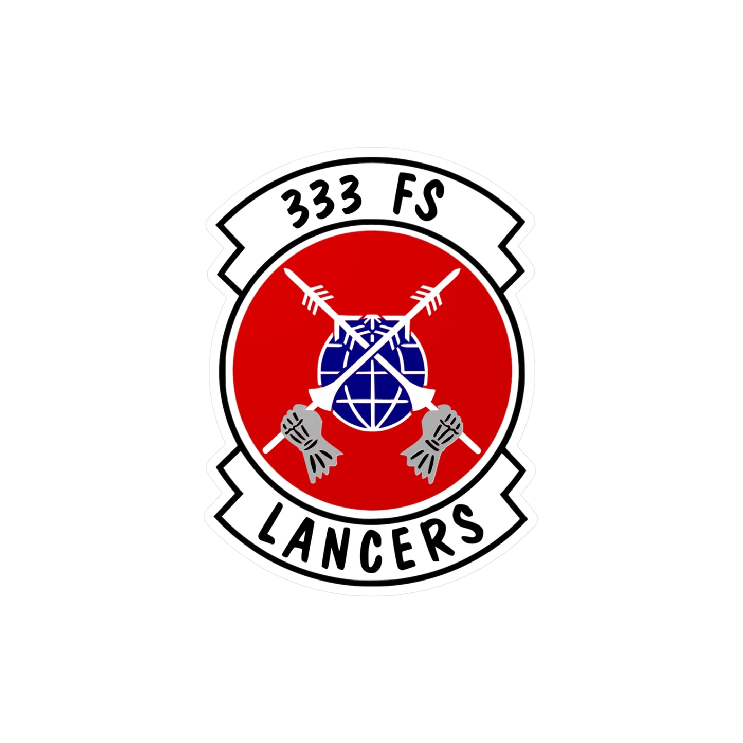 333FS "Lancers" Vinyl Decal, Indoor/Outdoor, 4 Sizes Available