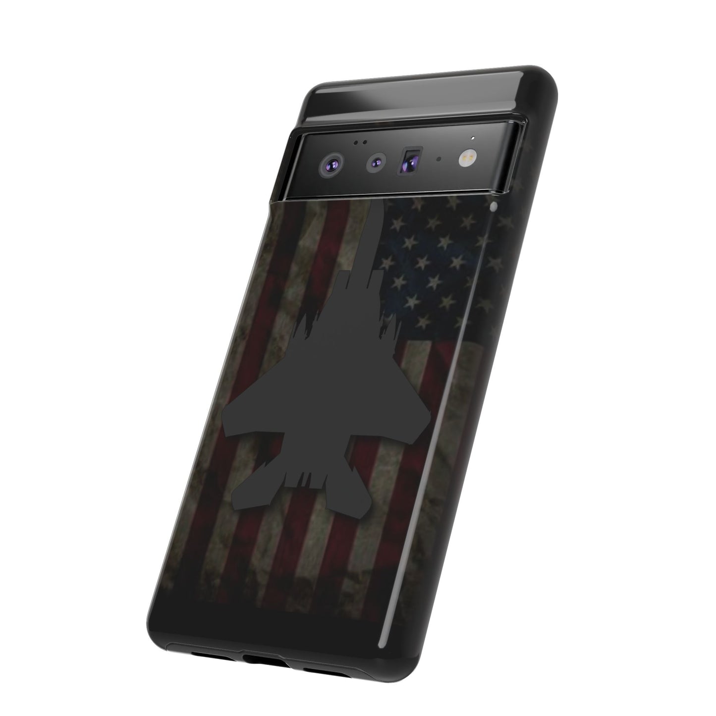 F-15E Silhouette Old Glory Tough Cases for iPhone, Samsung, Google