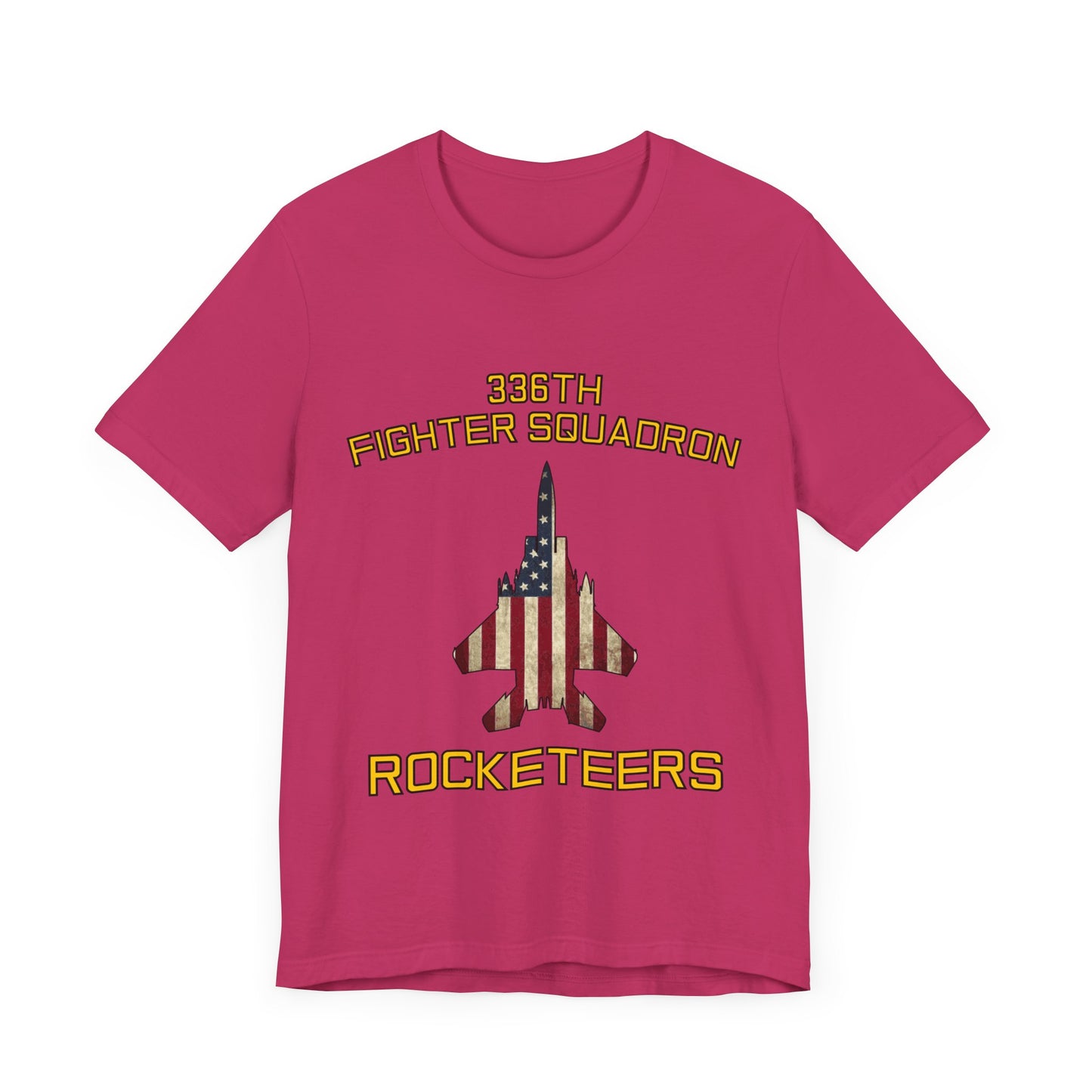 336FS Rocketeers Eagle Flag Unisex Jersey Short Sleeve Tee, Multiple Colors