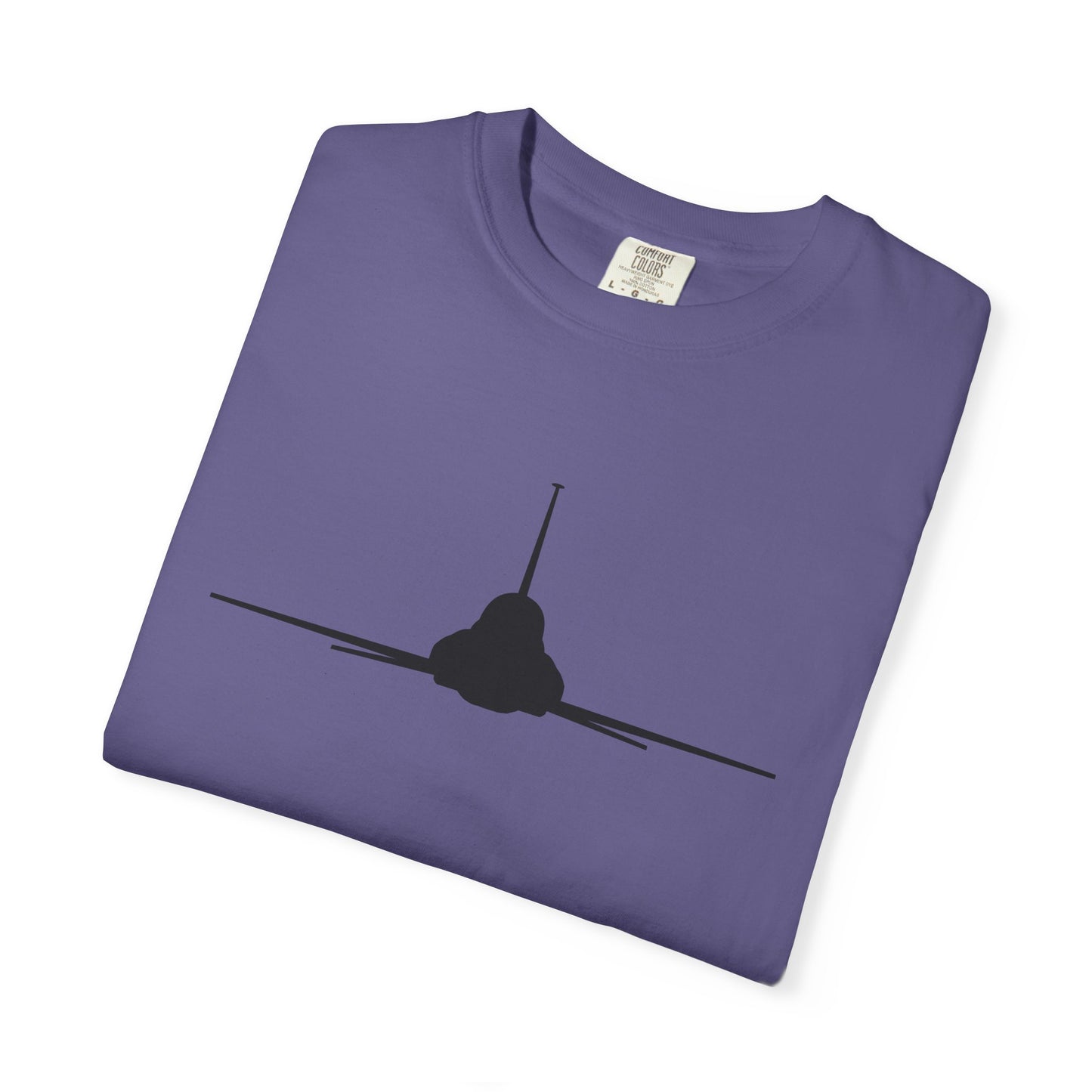 T-38 Front Silhouette Comfort Colors Unisex T-Shirt with Airplane Design, Casual Wear, Gift for Pilots, Aviation Lovers, Travel Enthusiasts, Plane Spotting