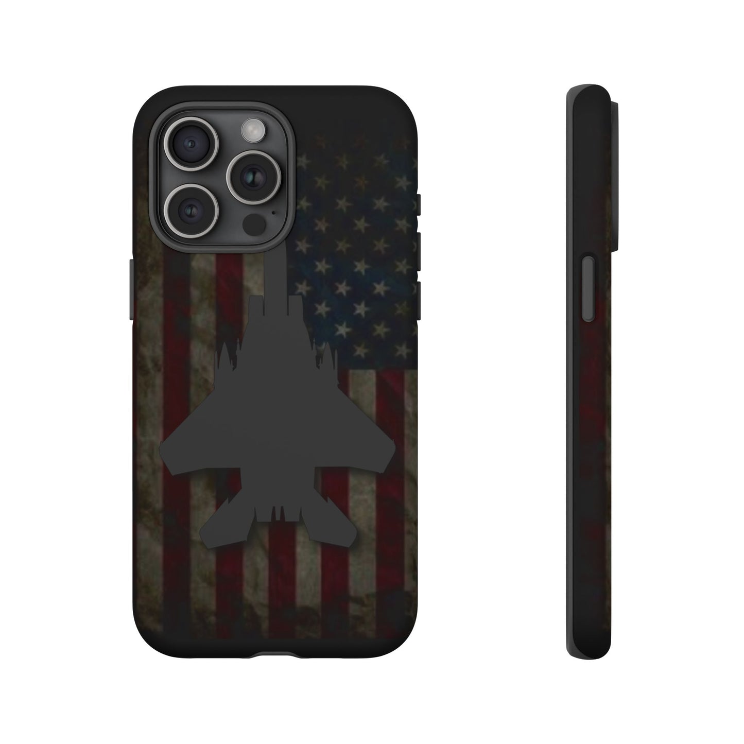 F-15E Silhouette Old Glory Tough Cases for iPhone, Samsung, Google